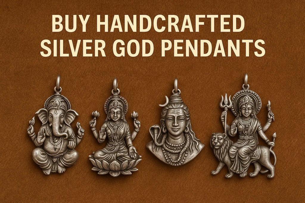 buy handcrafted silver god pendants near me