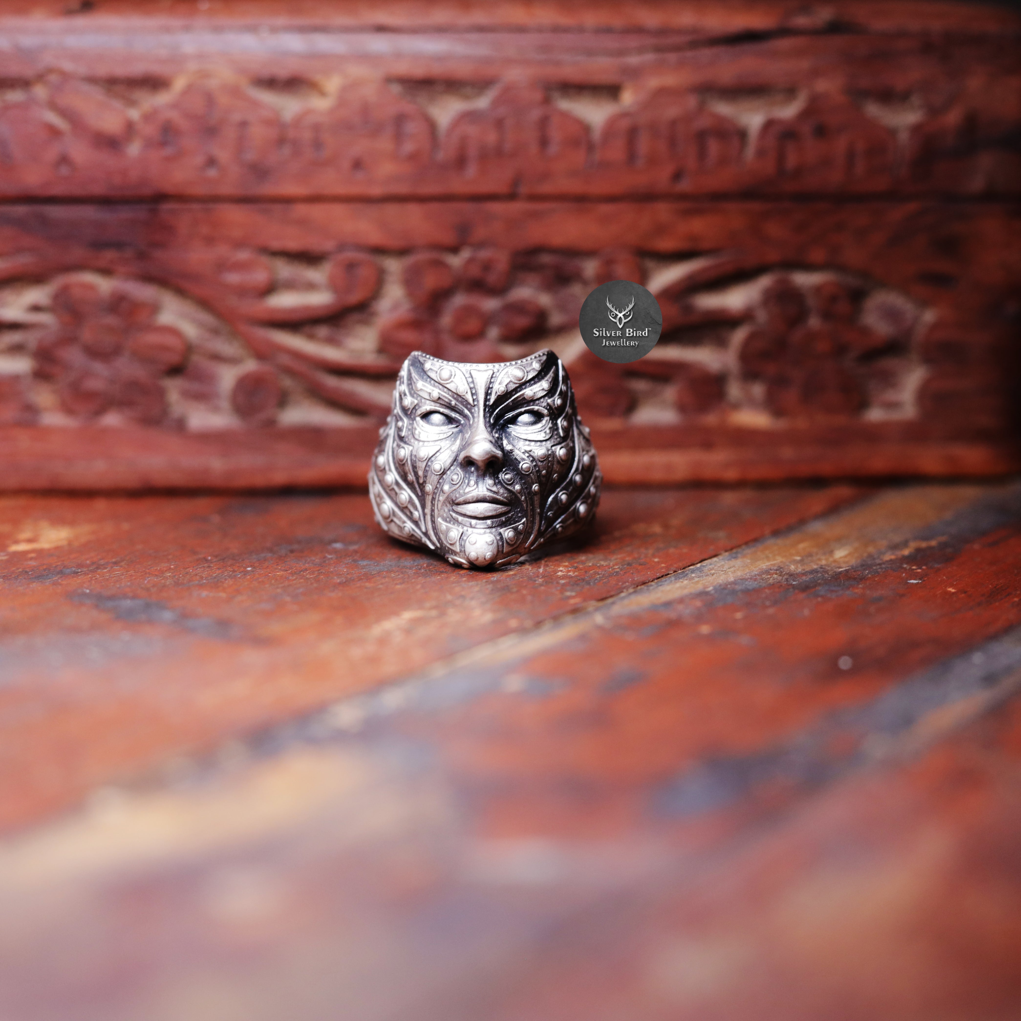 Bob Face 925 Sterling Silver Men Ring