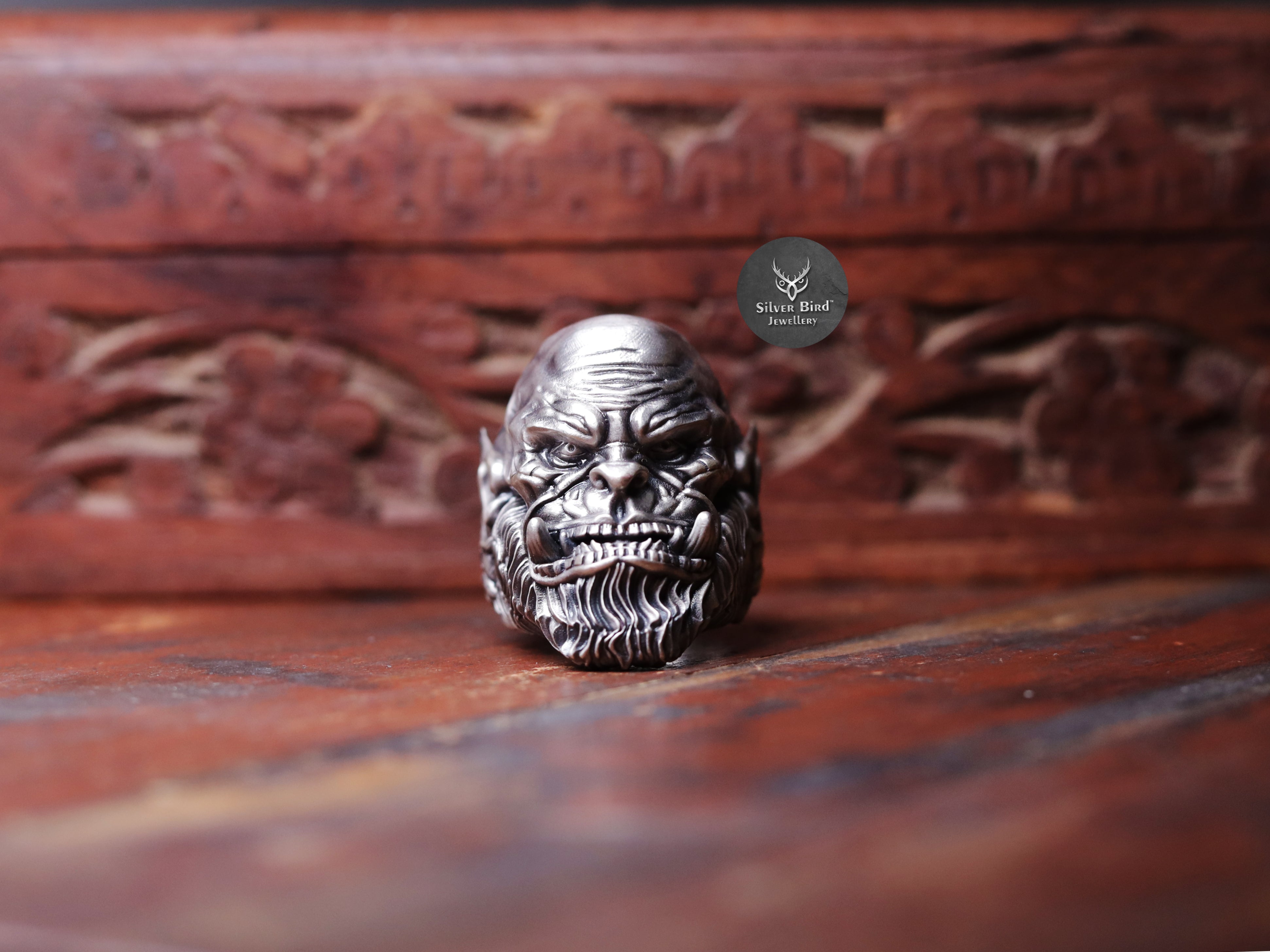 Warcraft Orc 925 Sterling Silver Ring