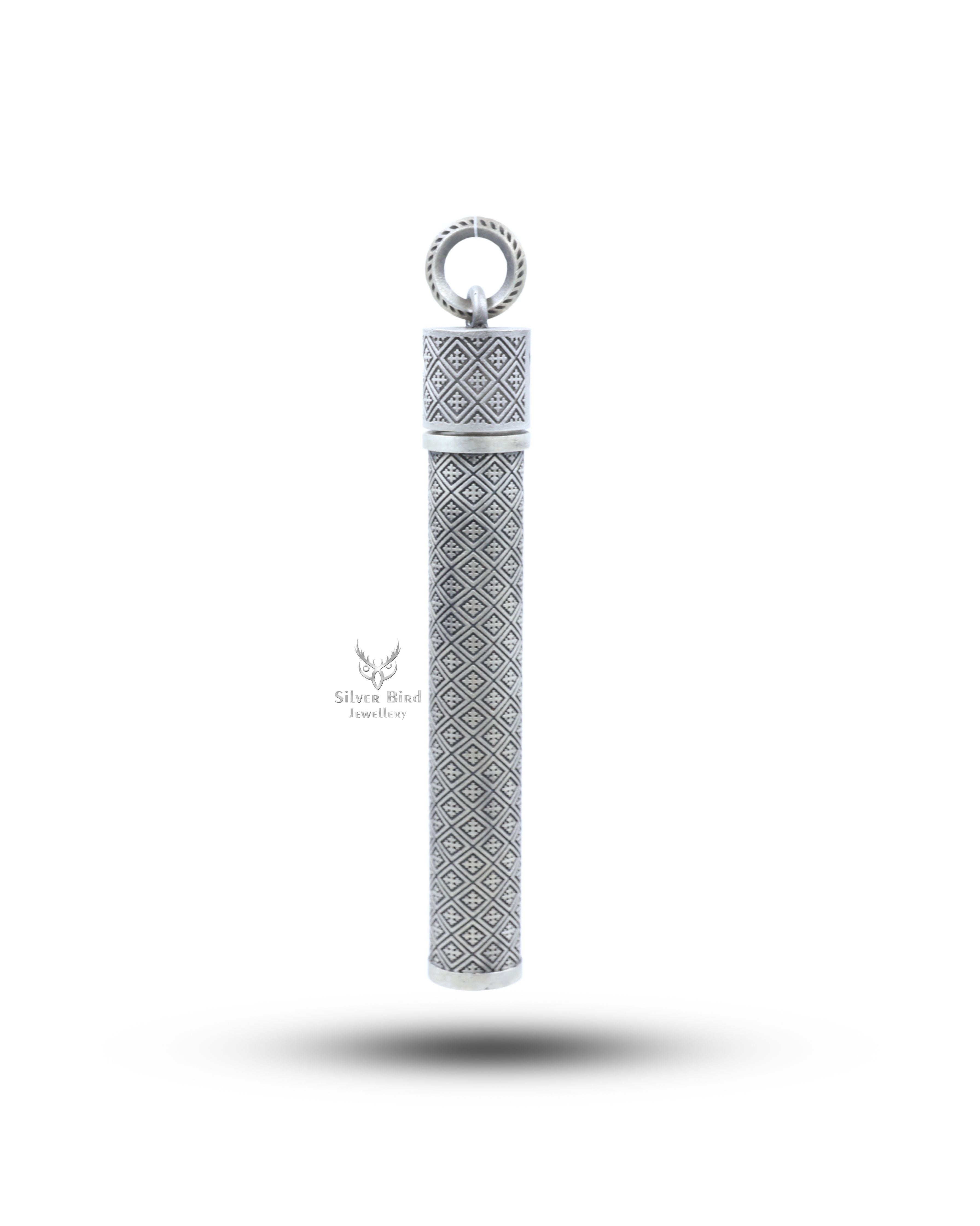 Cross Pattern 925 Sterling Silver Lighter