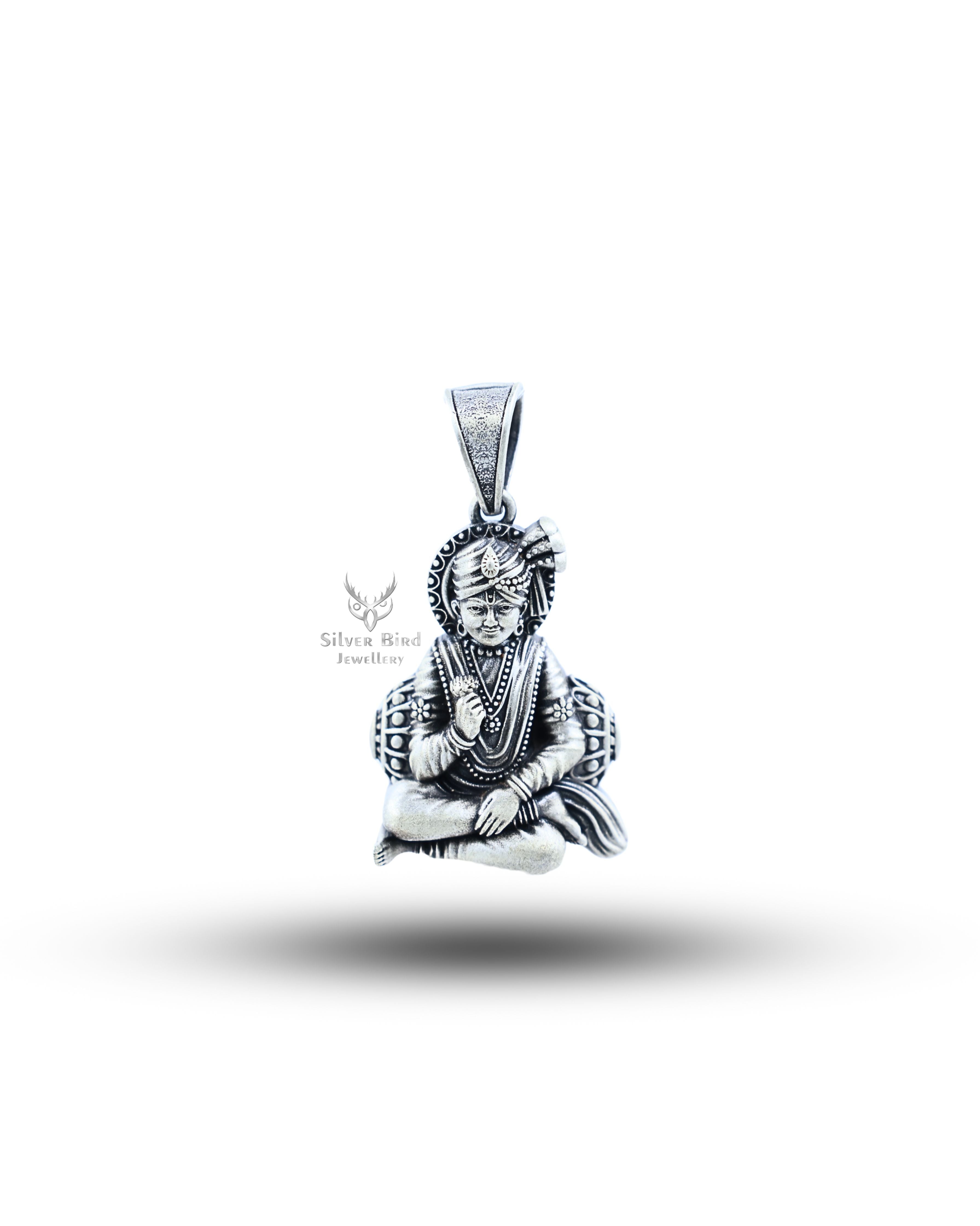 Sahajanand Swaminarayan 925 Sterling Silver Pendant