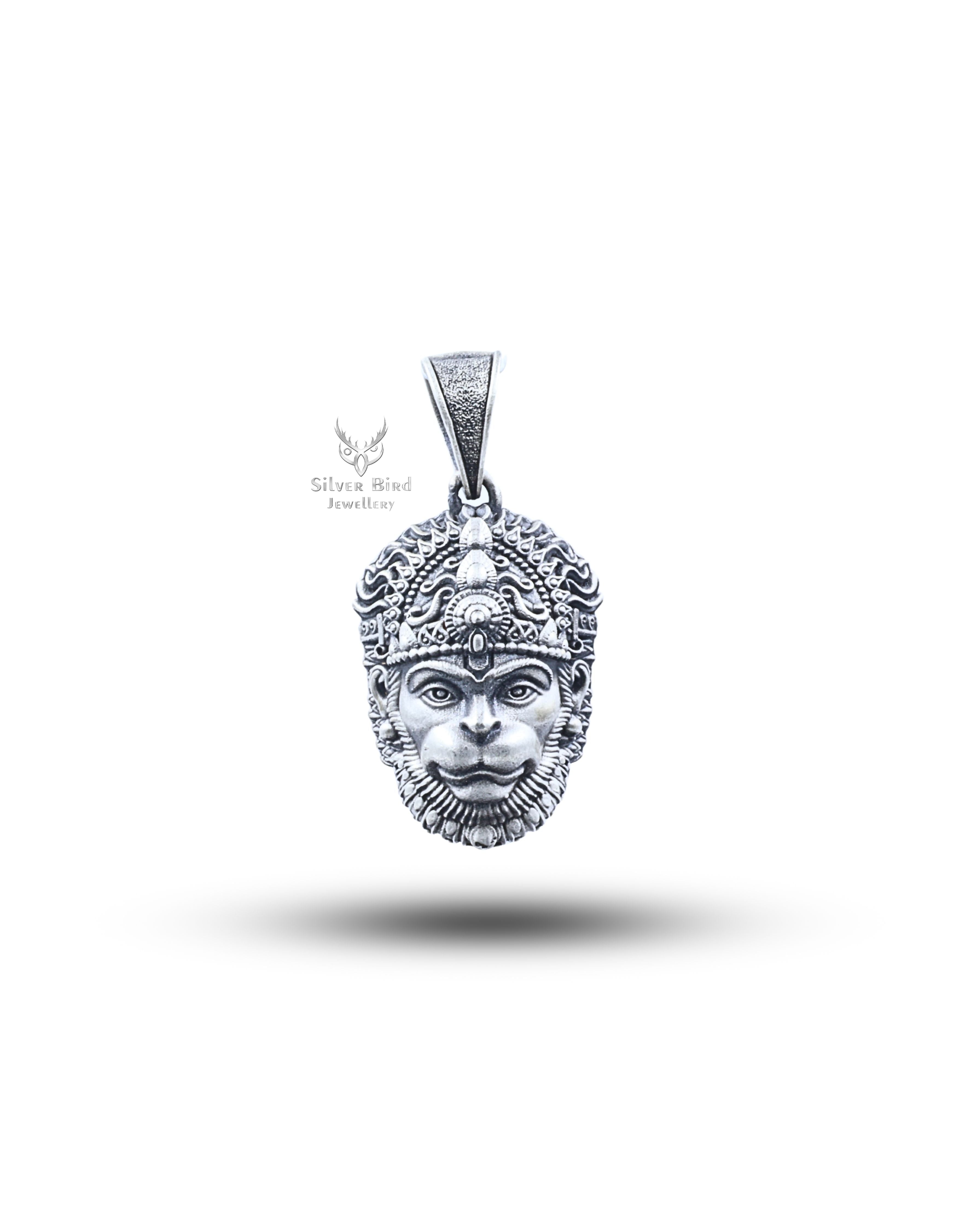 Evil Protector God Hanuman 925 Sterling Silver Pendant