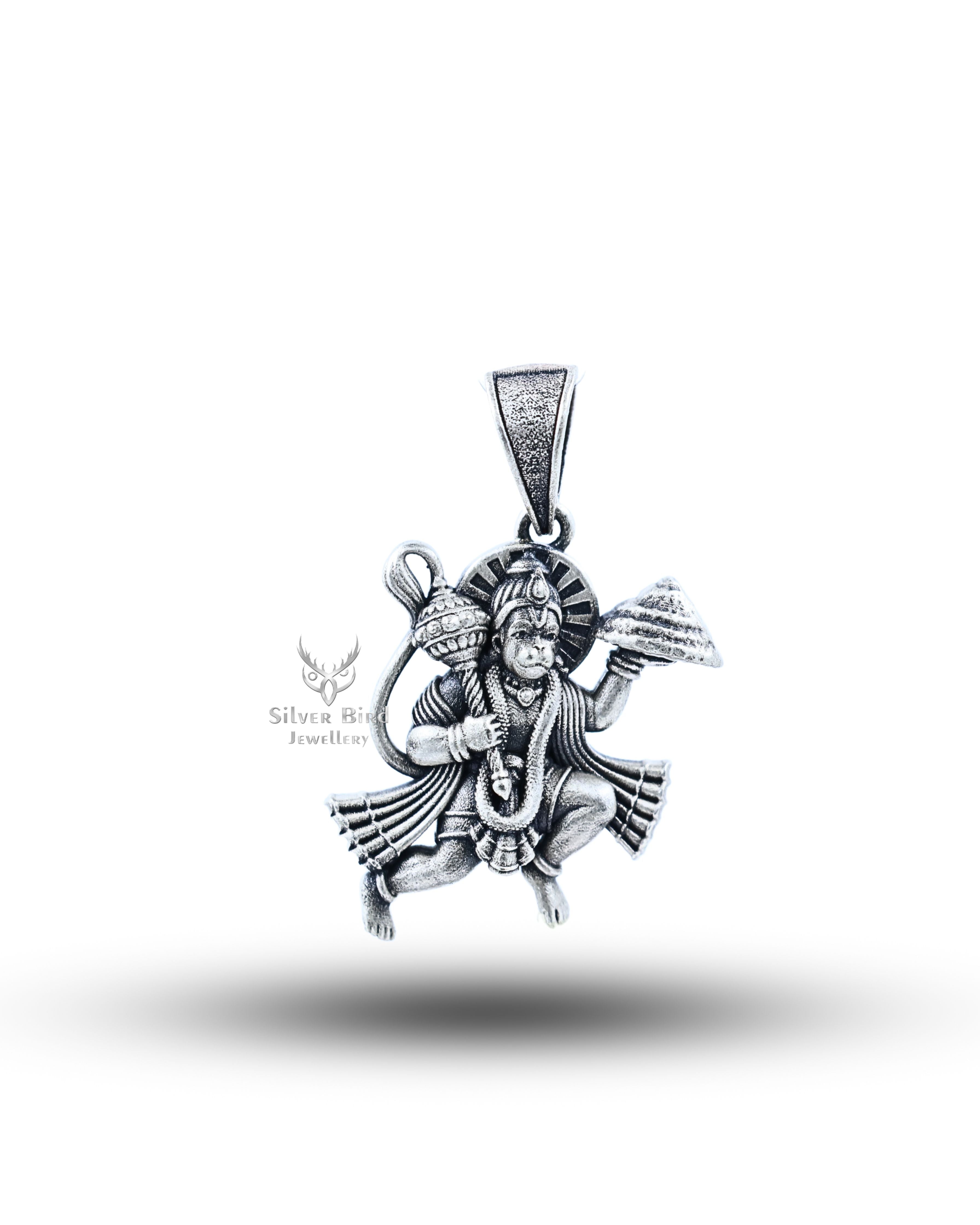 Flying Hanuman 925 Sterling Silver Pendant