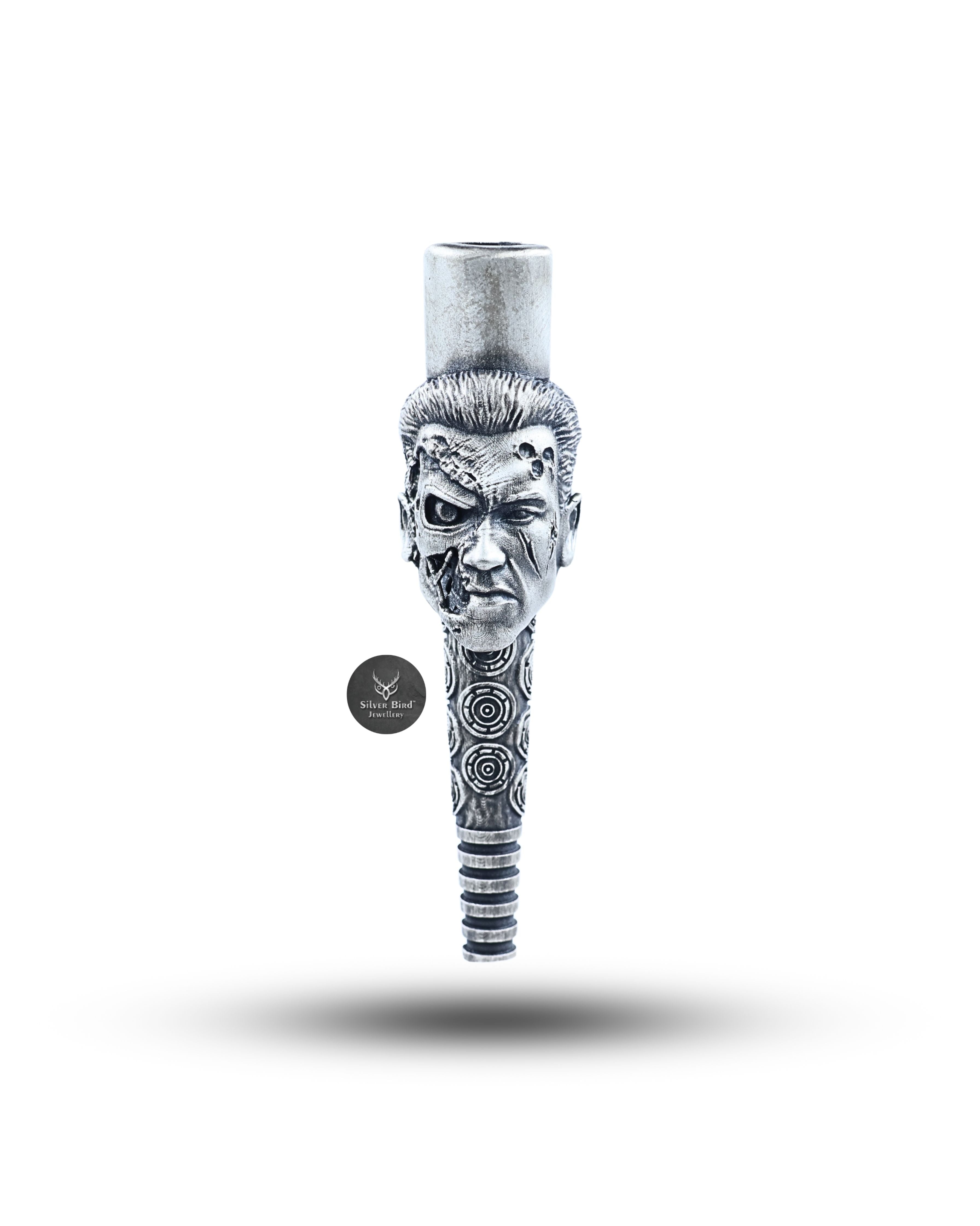 Terminator Hookah Filter Shisha Tobacco Smoke Mouth Tip Pipe 925 Silver