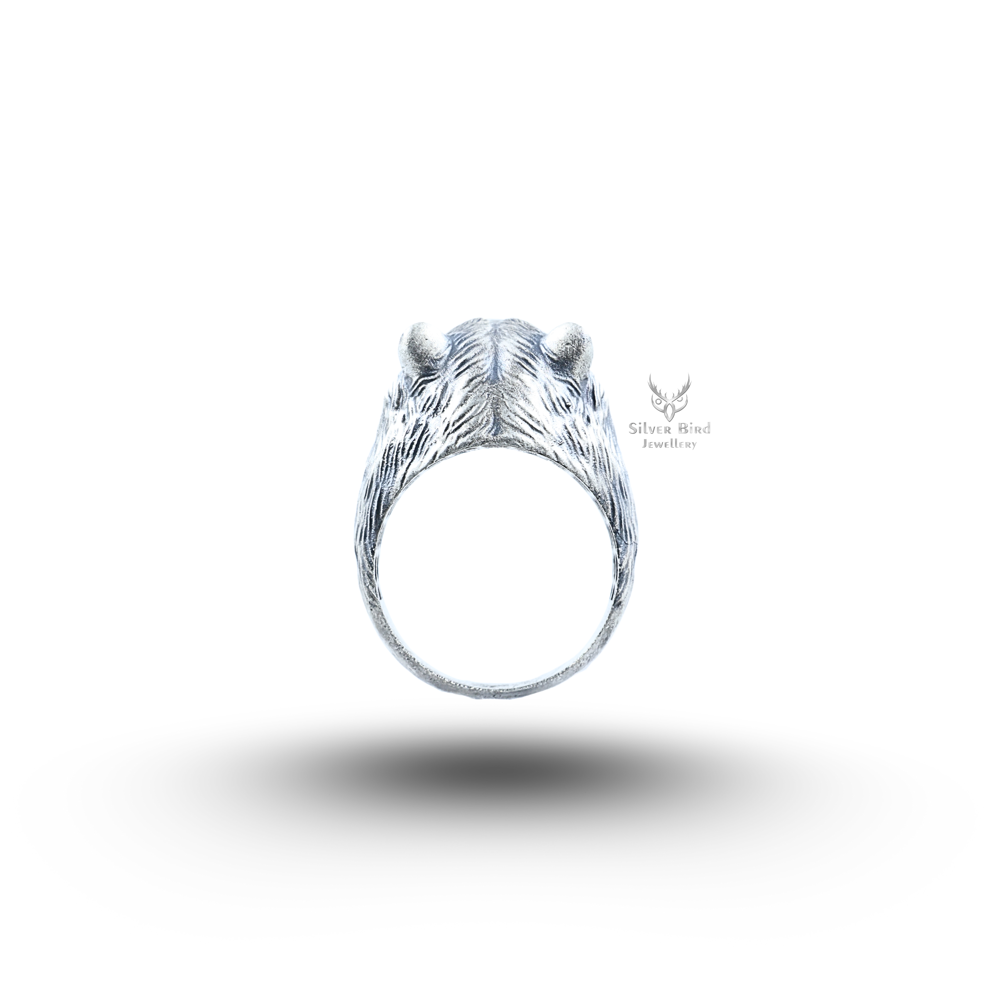 Bear Animal 925 Sterling Silver Ring