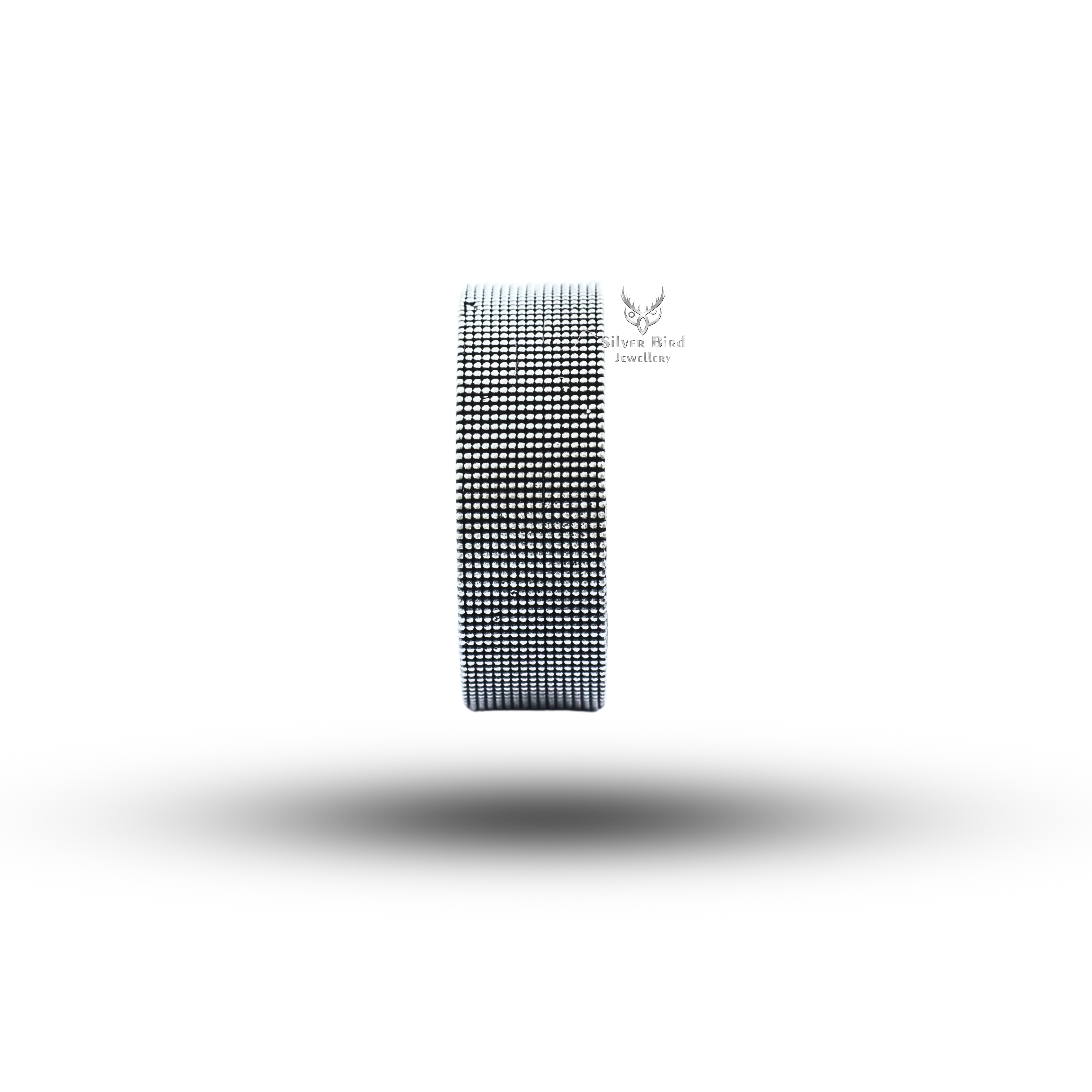 Stylish 925 Sterling Silver Doted Band
