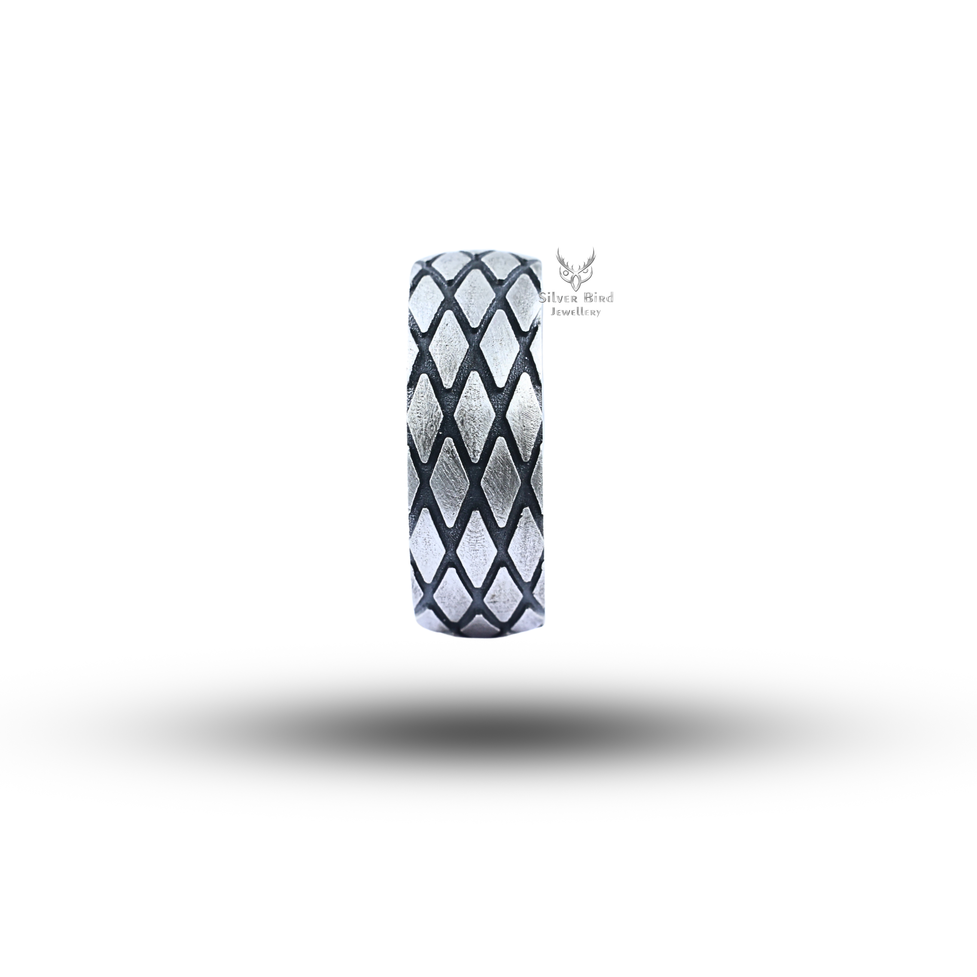 Tire Pattern 925 Sterling Silver Band