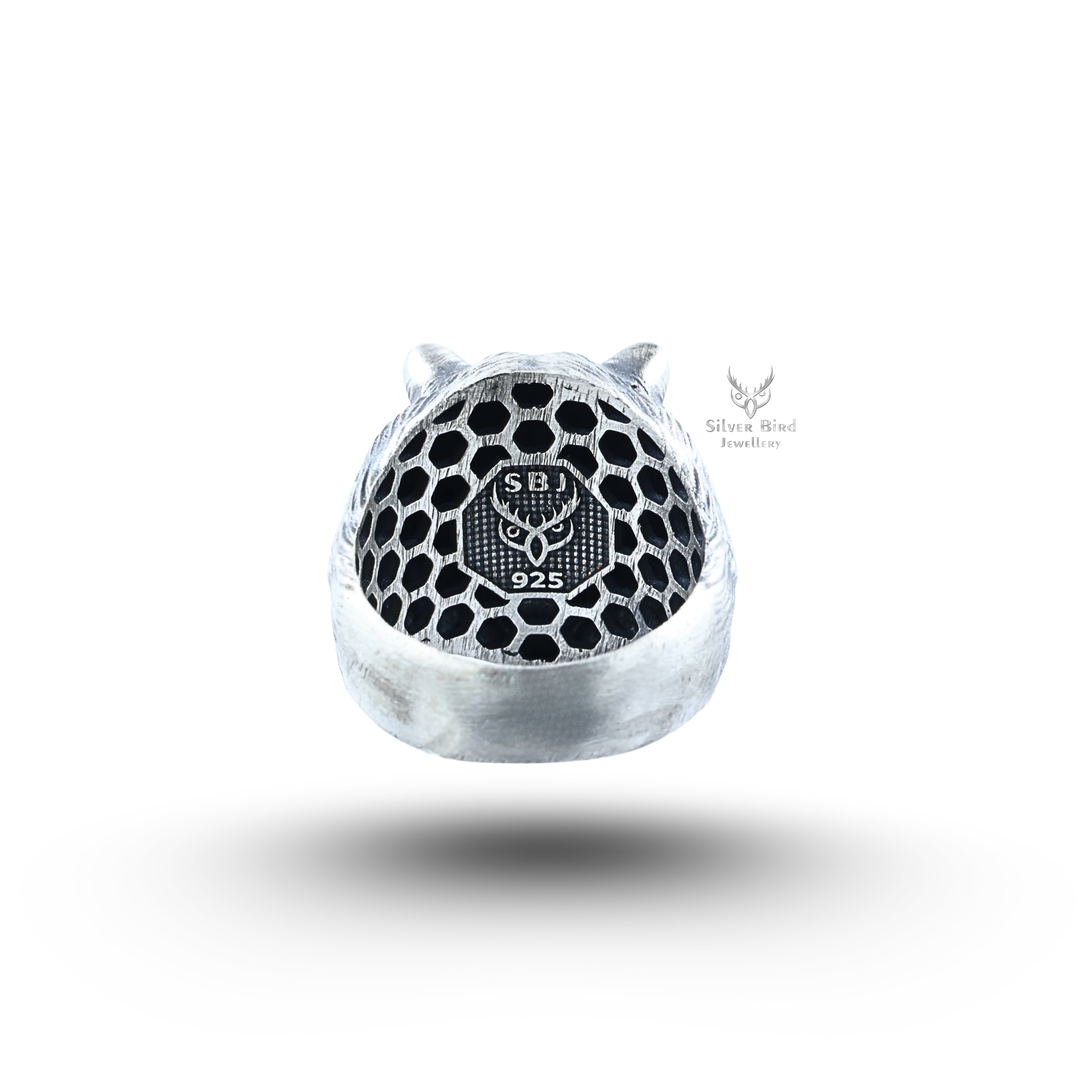 Bear Animal 925 Sterling Silver Ring