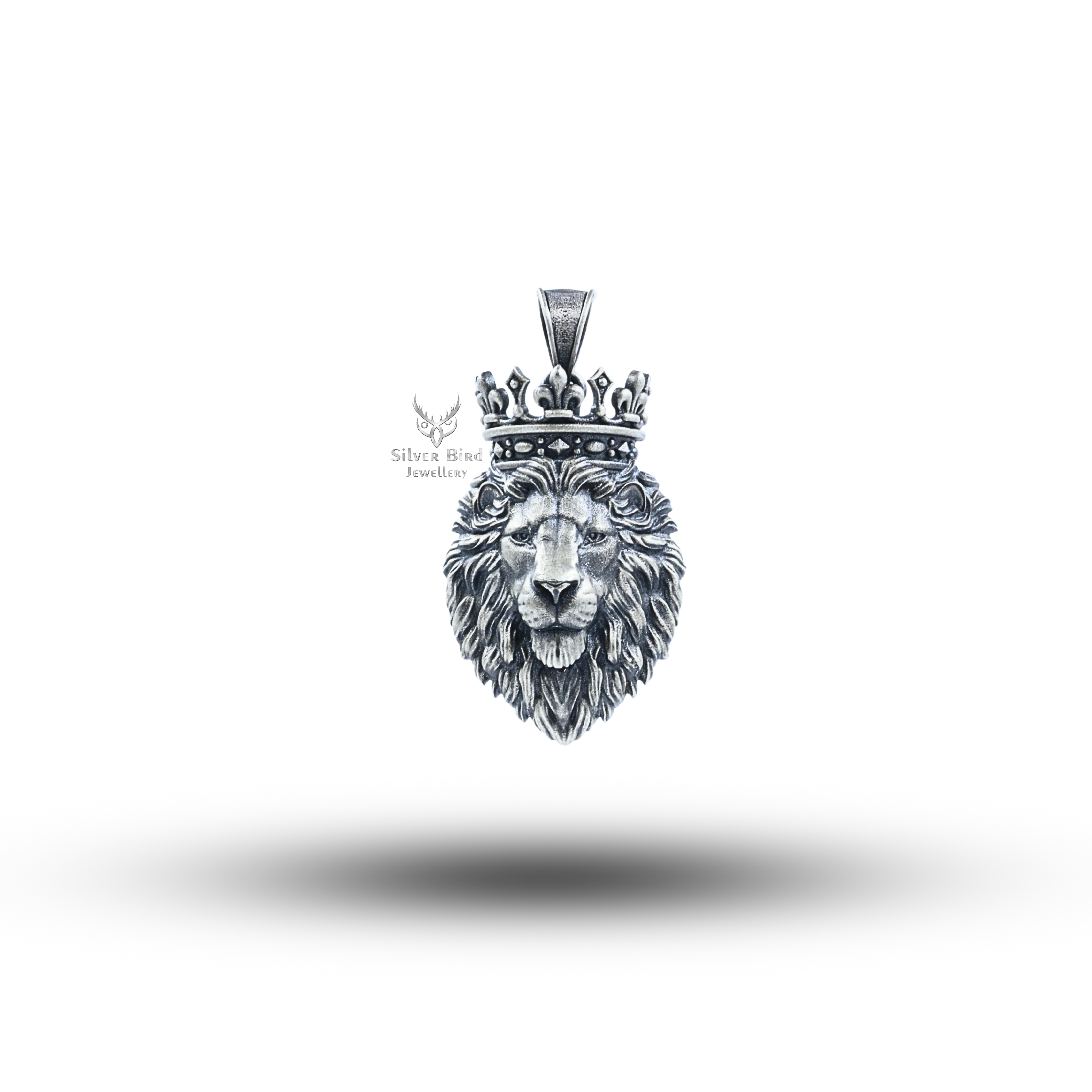 Calm Lion King 925 Sterling Silver Pendant