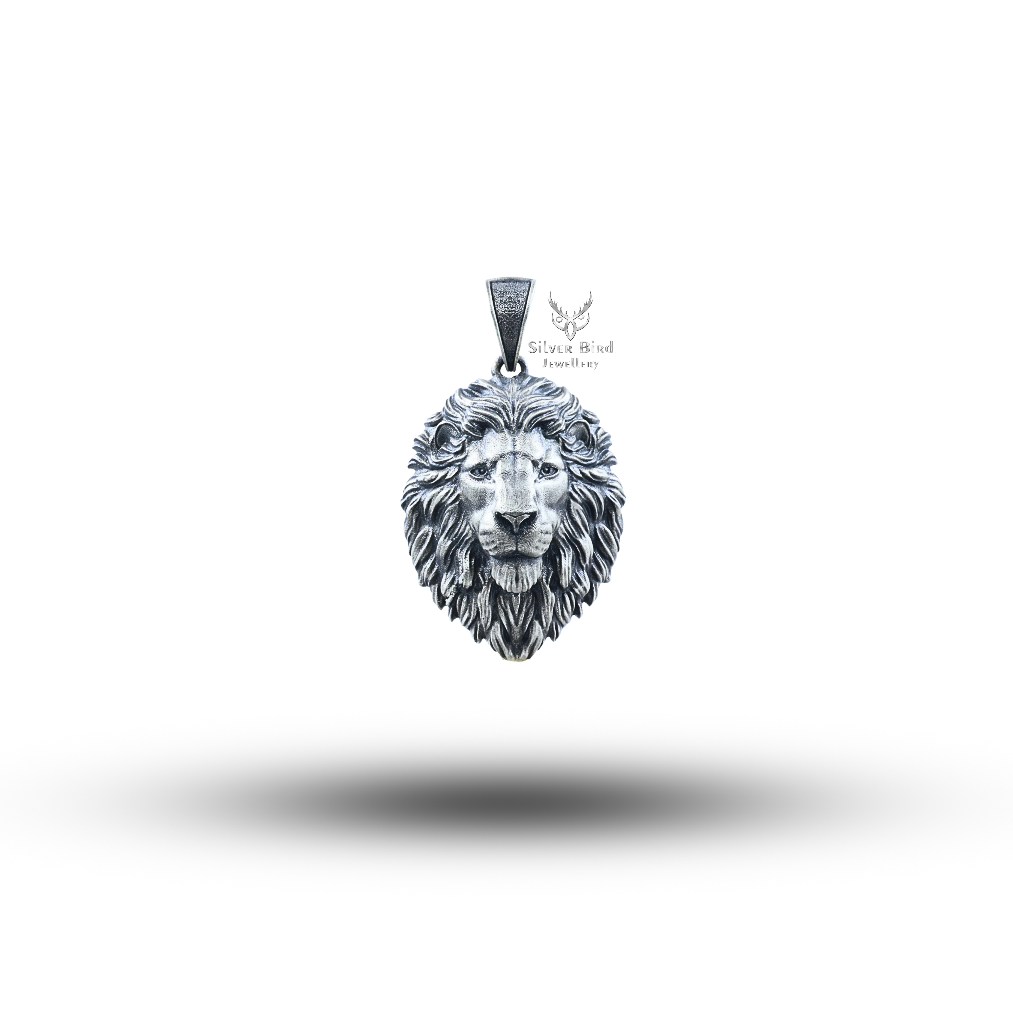 Calm Lion 925 Sterling Silver Pendant