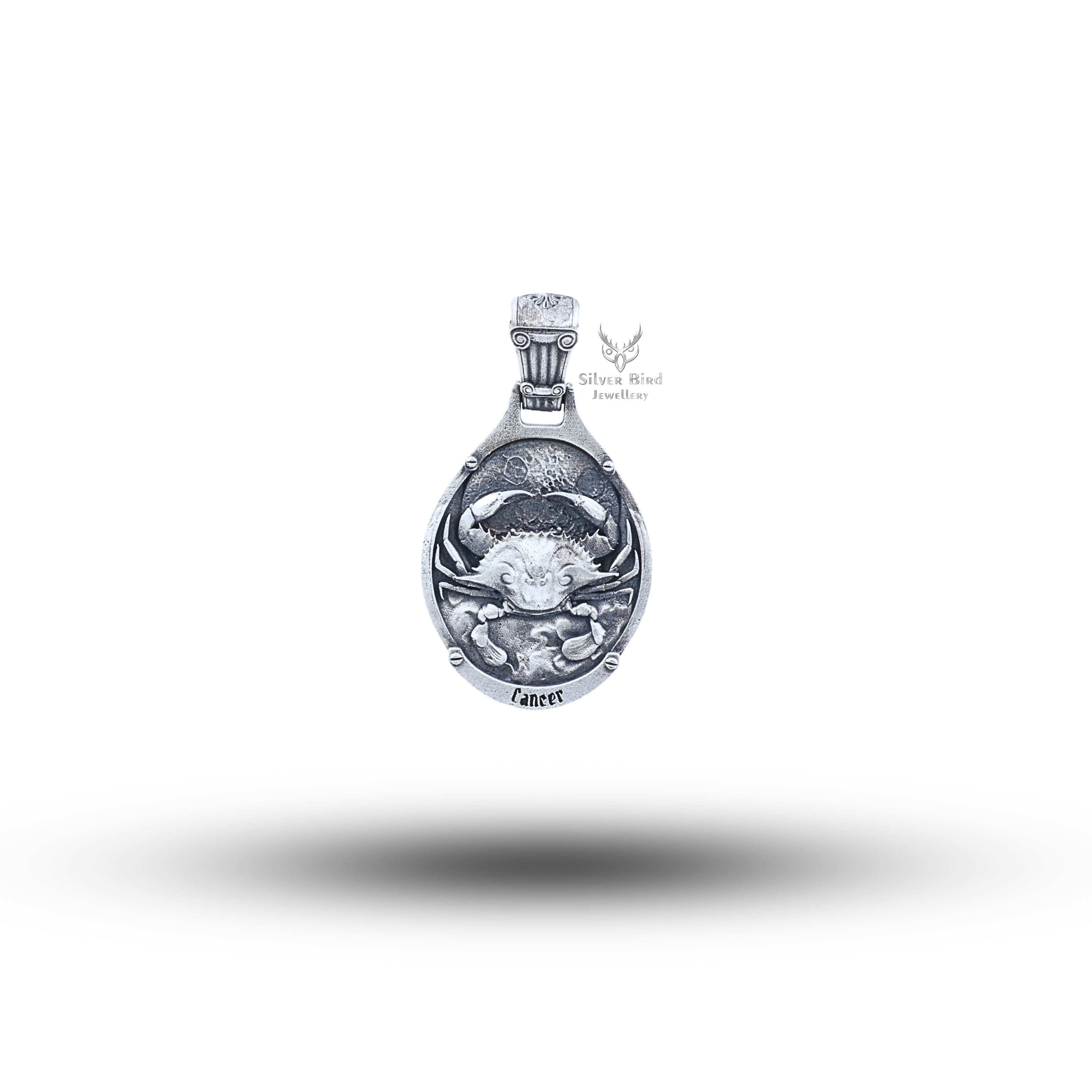 Cancer Zodiac Sign 925 Sterling Pendant