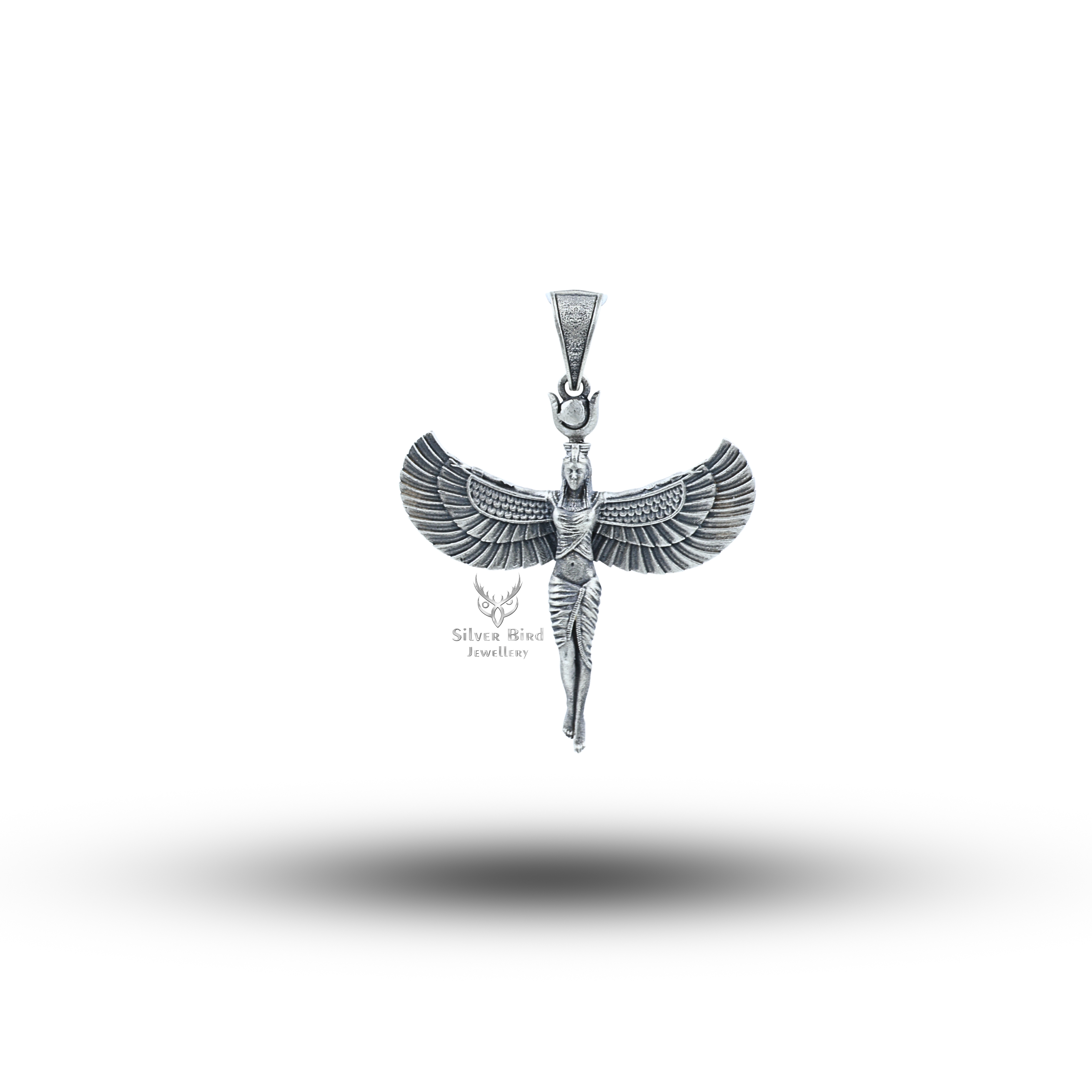 Isis Winged Egyptian 925 Sterling Silver Pendant