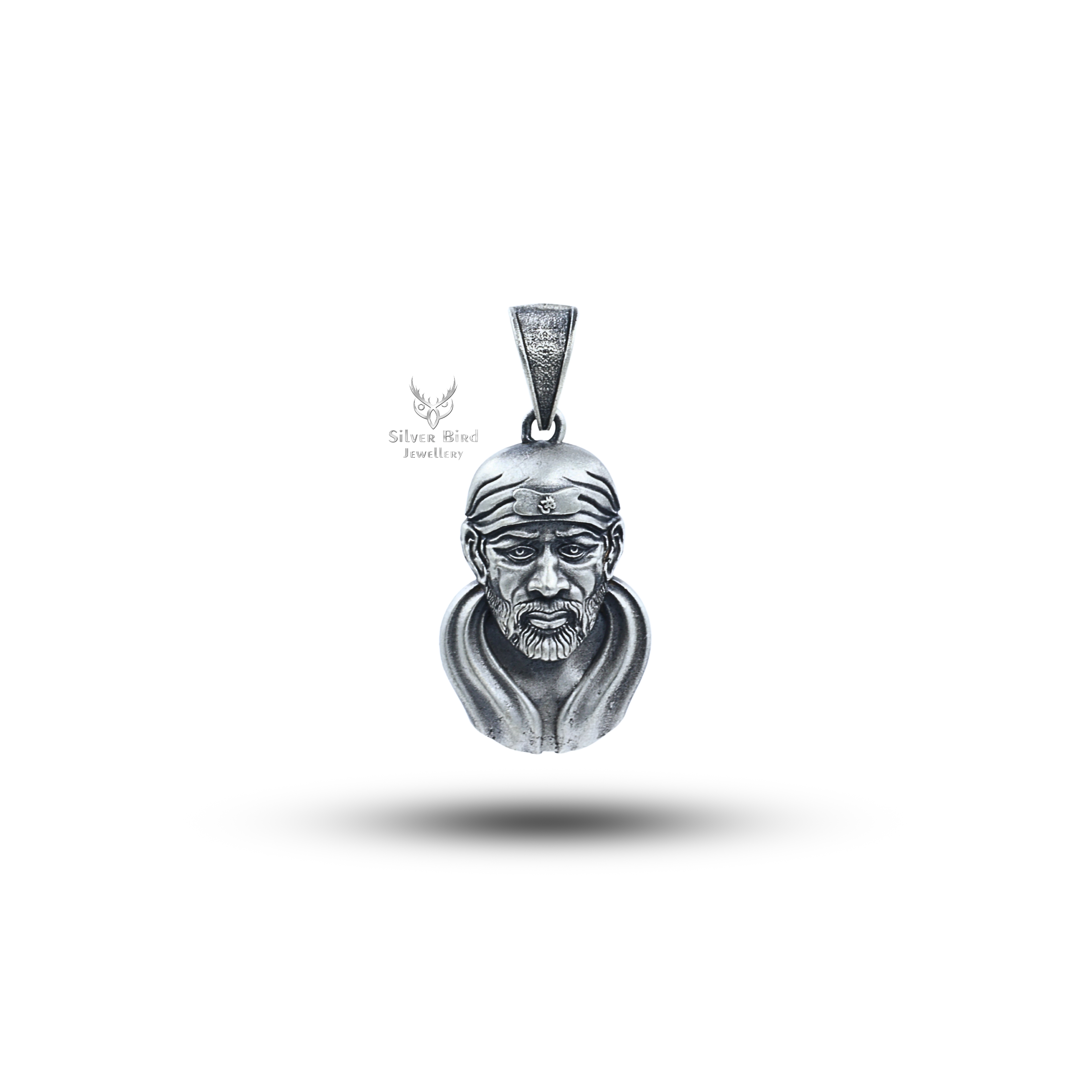 SaiBaba Face 925 Sterling Silver Pendant