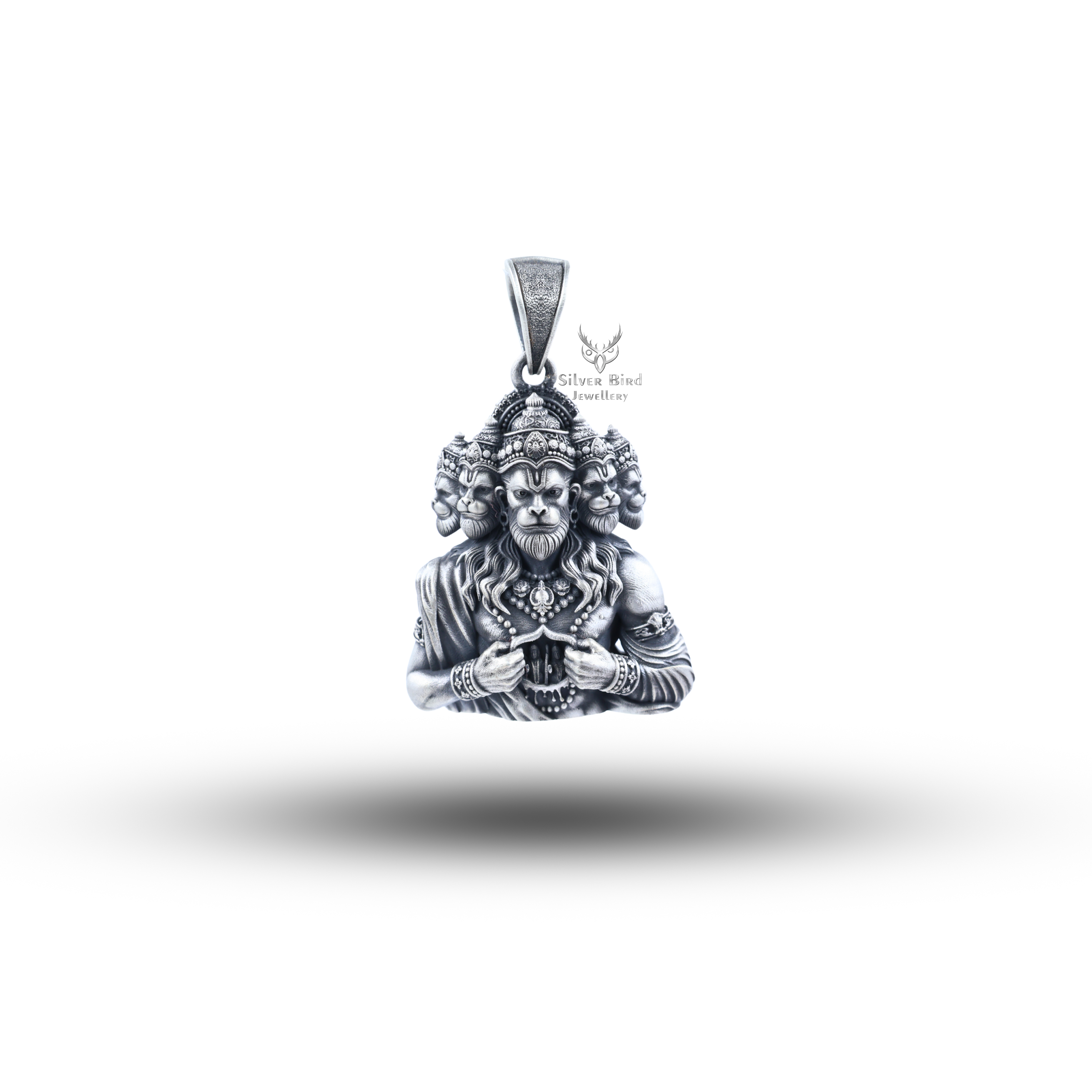 Panchmukhi Hanuman 925 sterling silver Pendant
