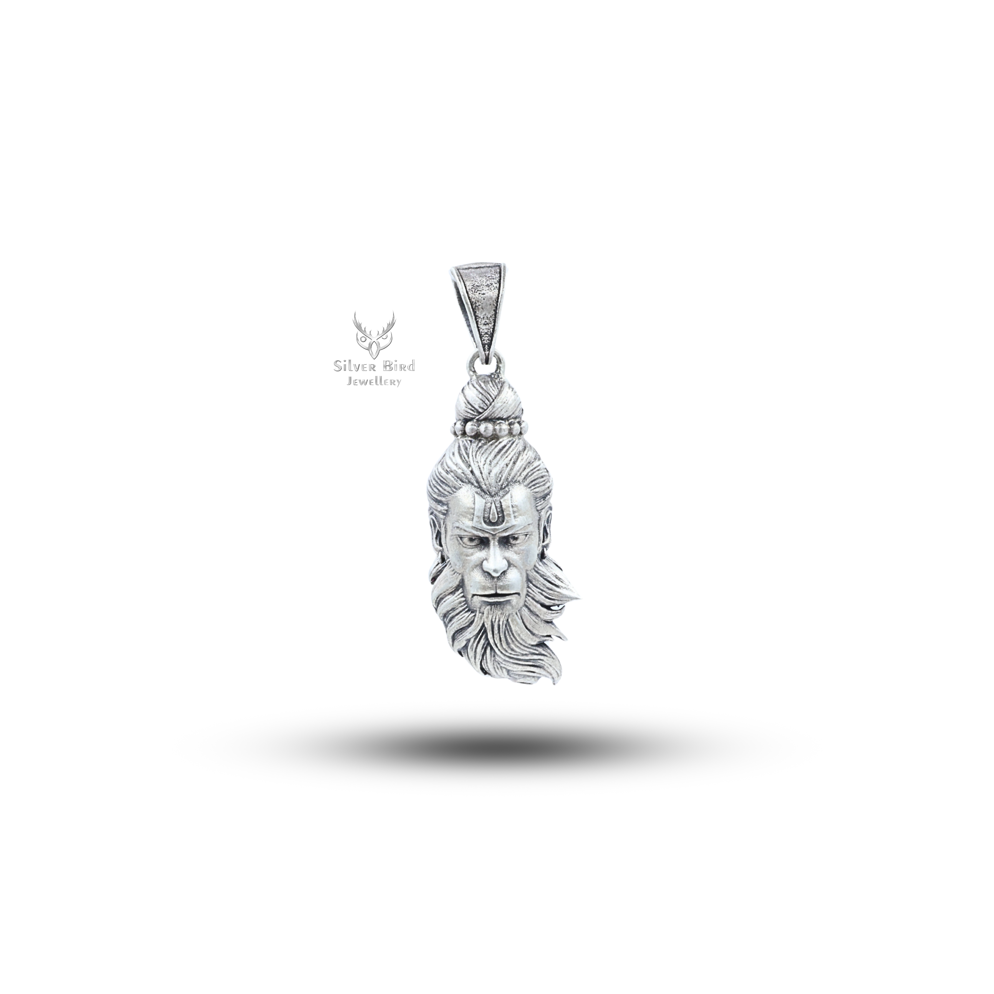 Yogi Hanuman Evil Protector 925 Sterling Silver Pendant