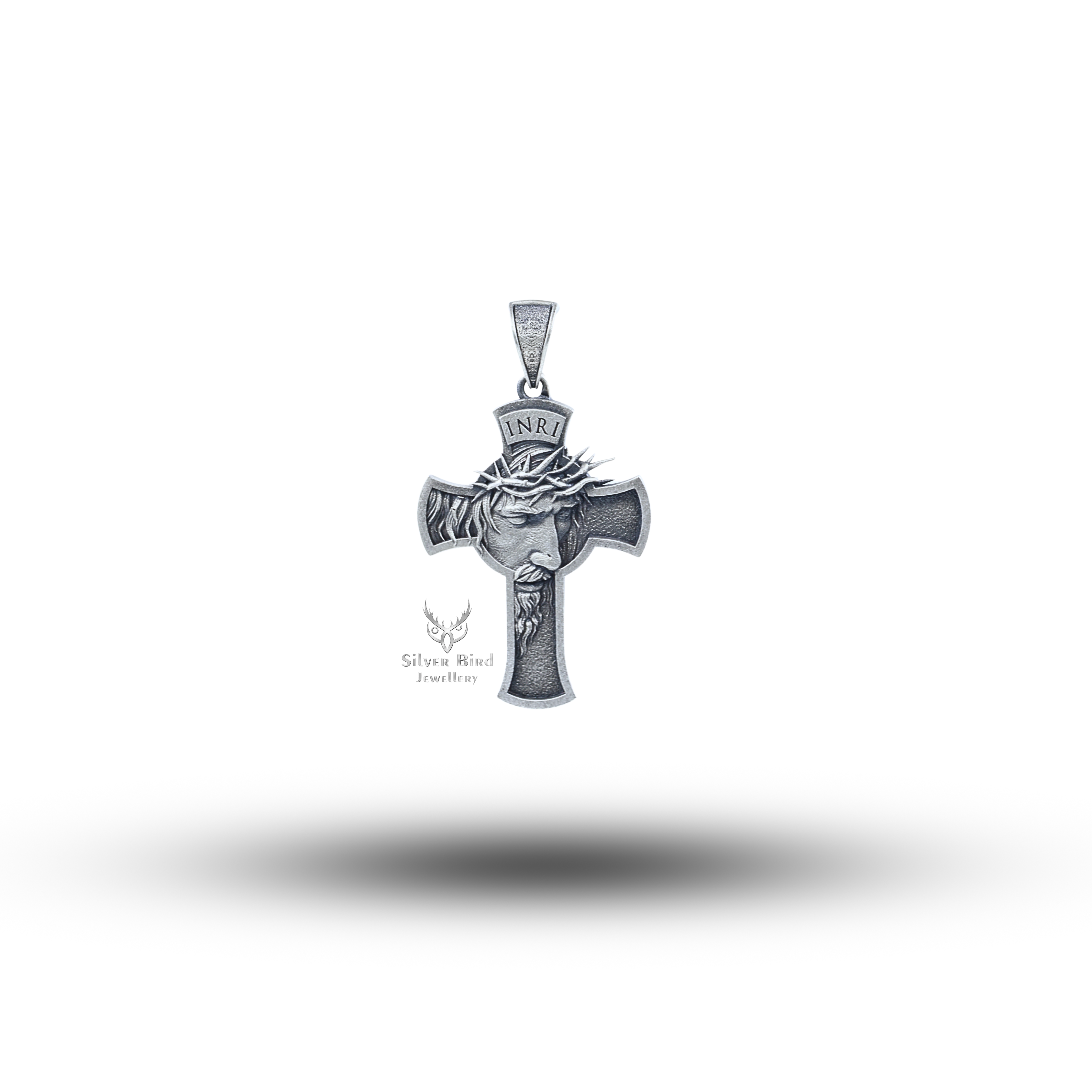 Jesus Cross 925 Sterling Silver Pendant