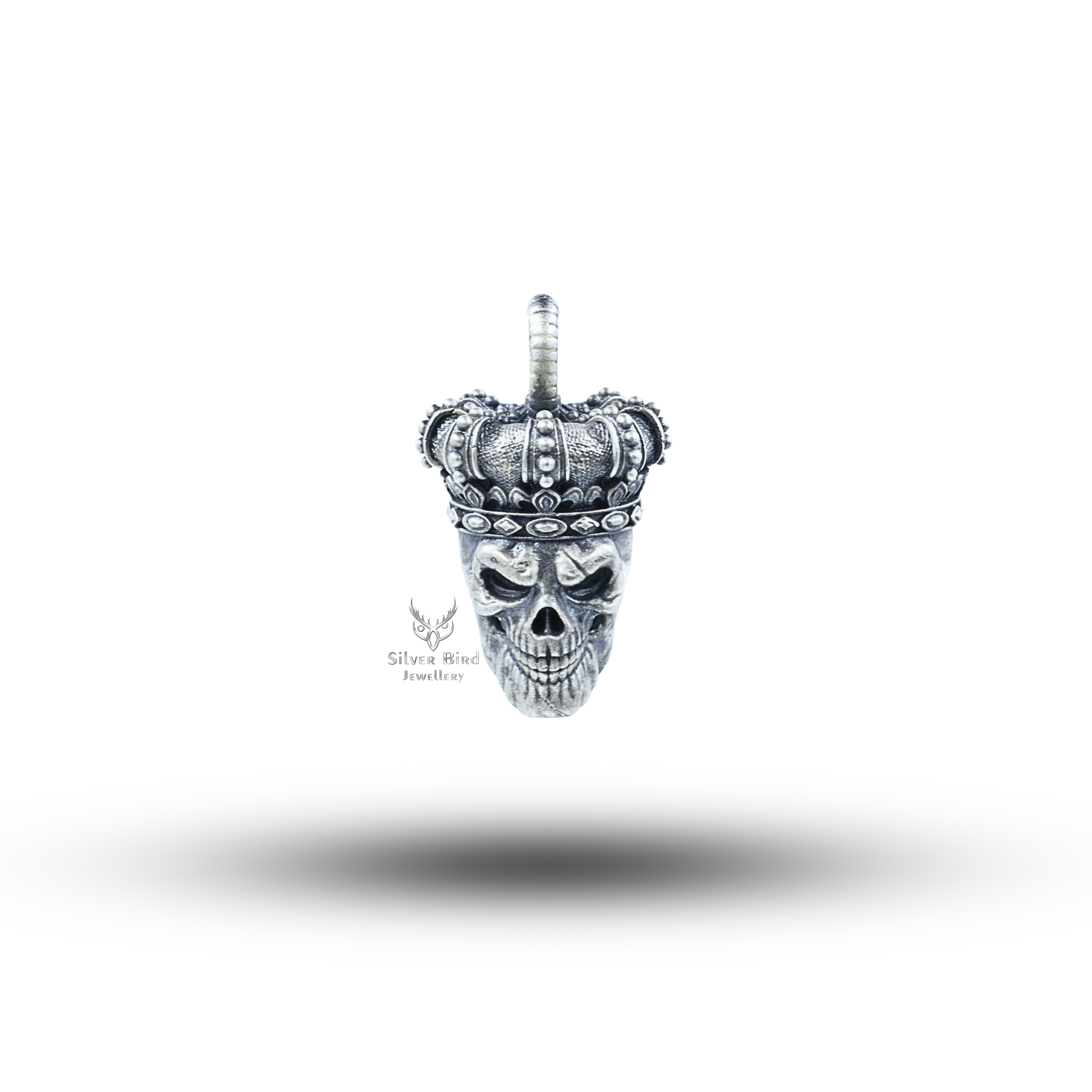 King Crown Skull 925 Sterling Silver Pendant