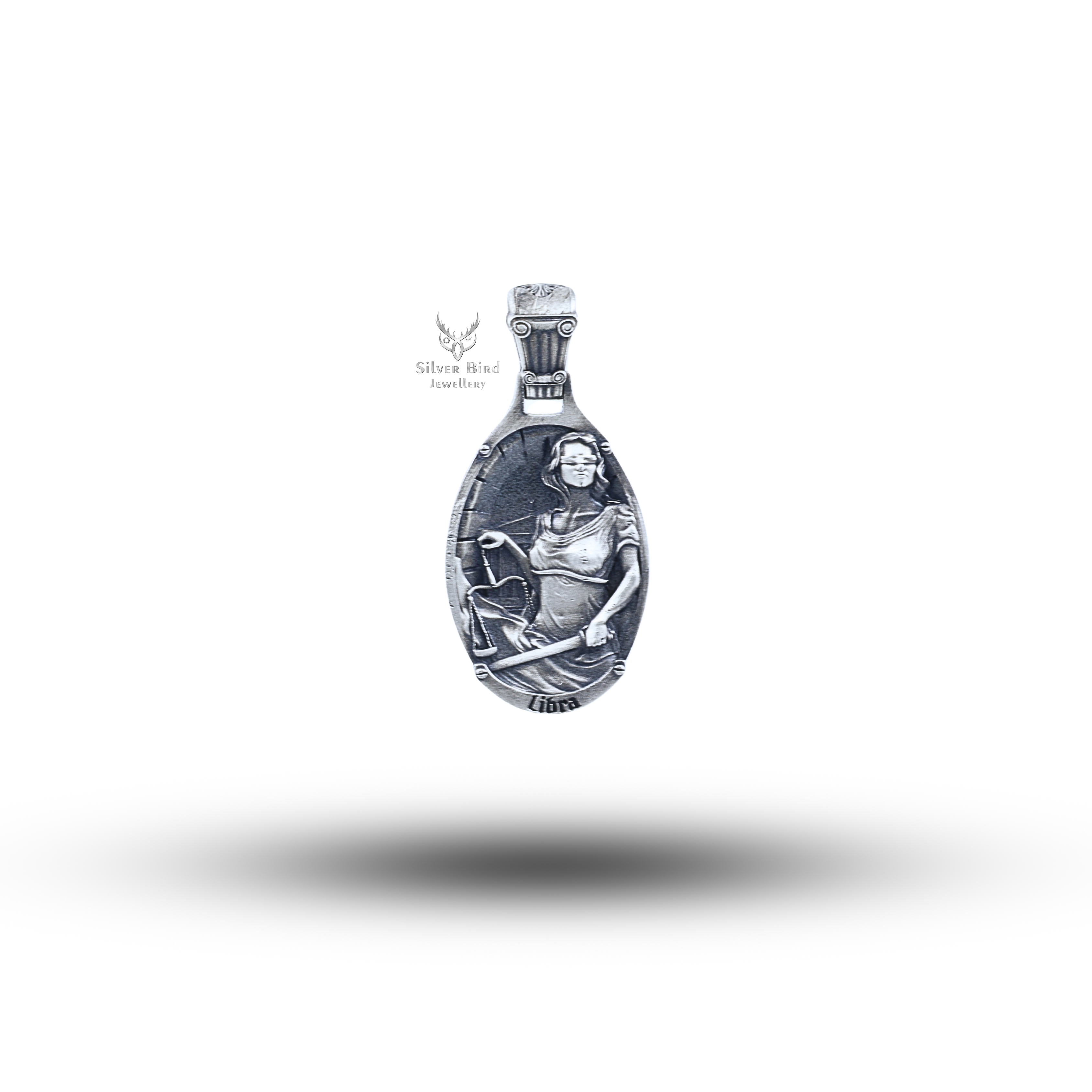 Libra Zodiac Sign 925 Sterling Pendant