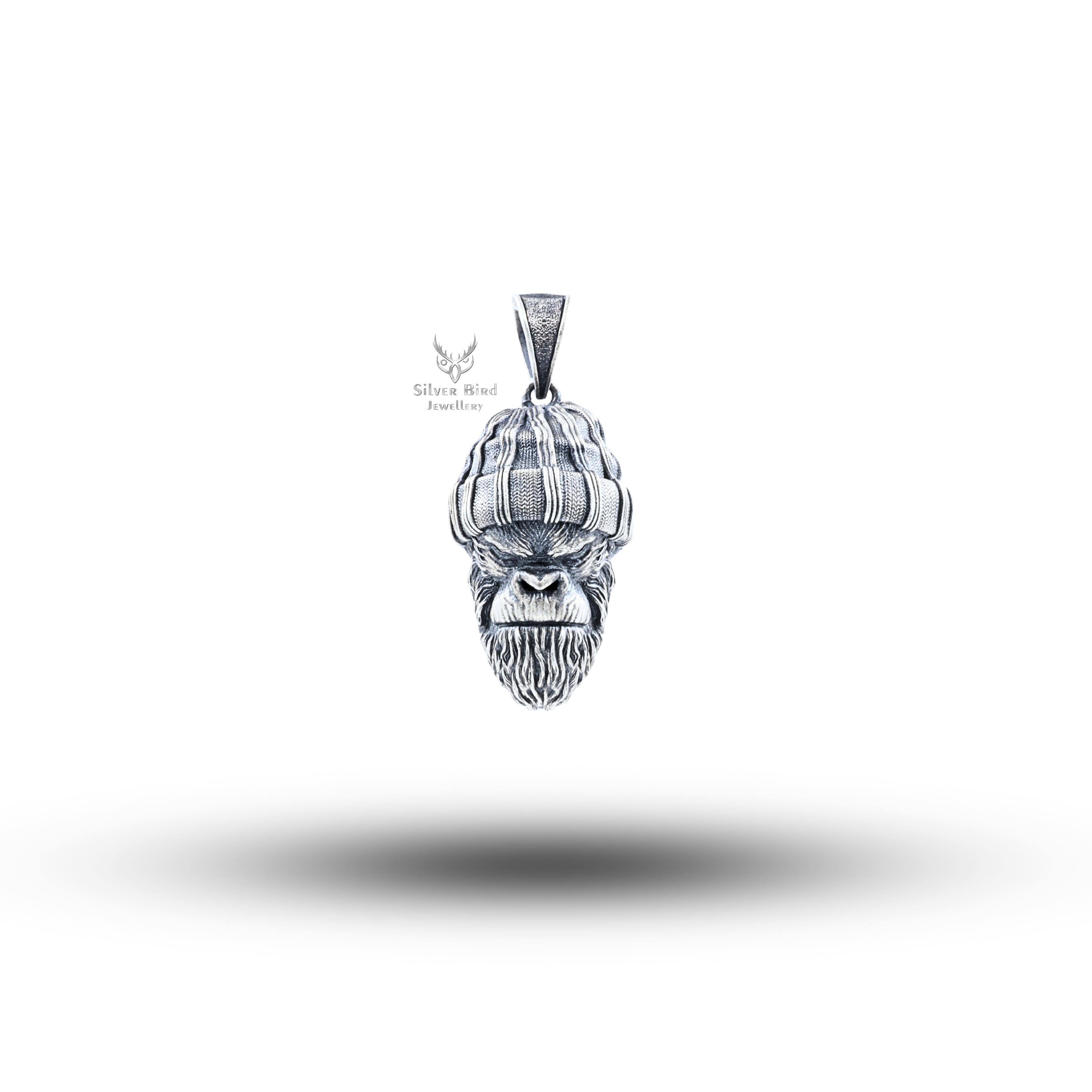 Gangster Monkey 925 Sterling Silver Pendant