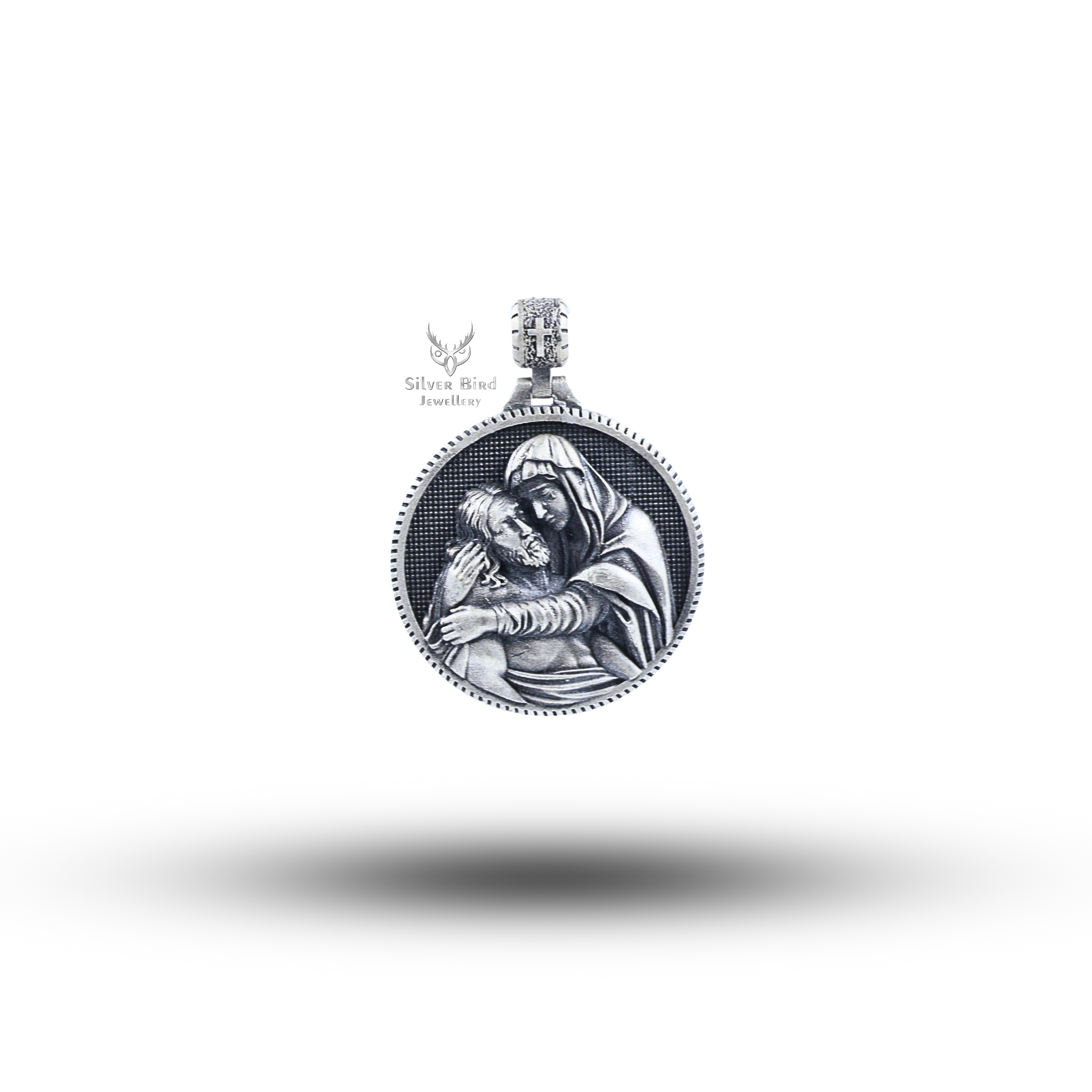 Mother Mary & Jesus Mother Love 925 Sterling Silver Pendant