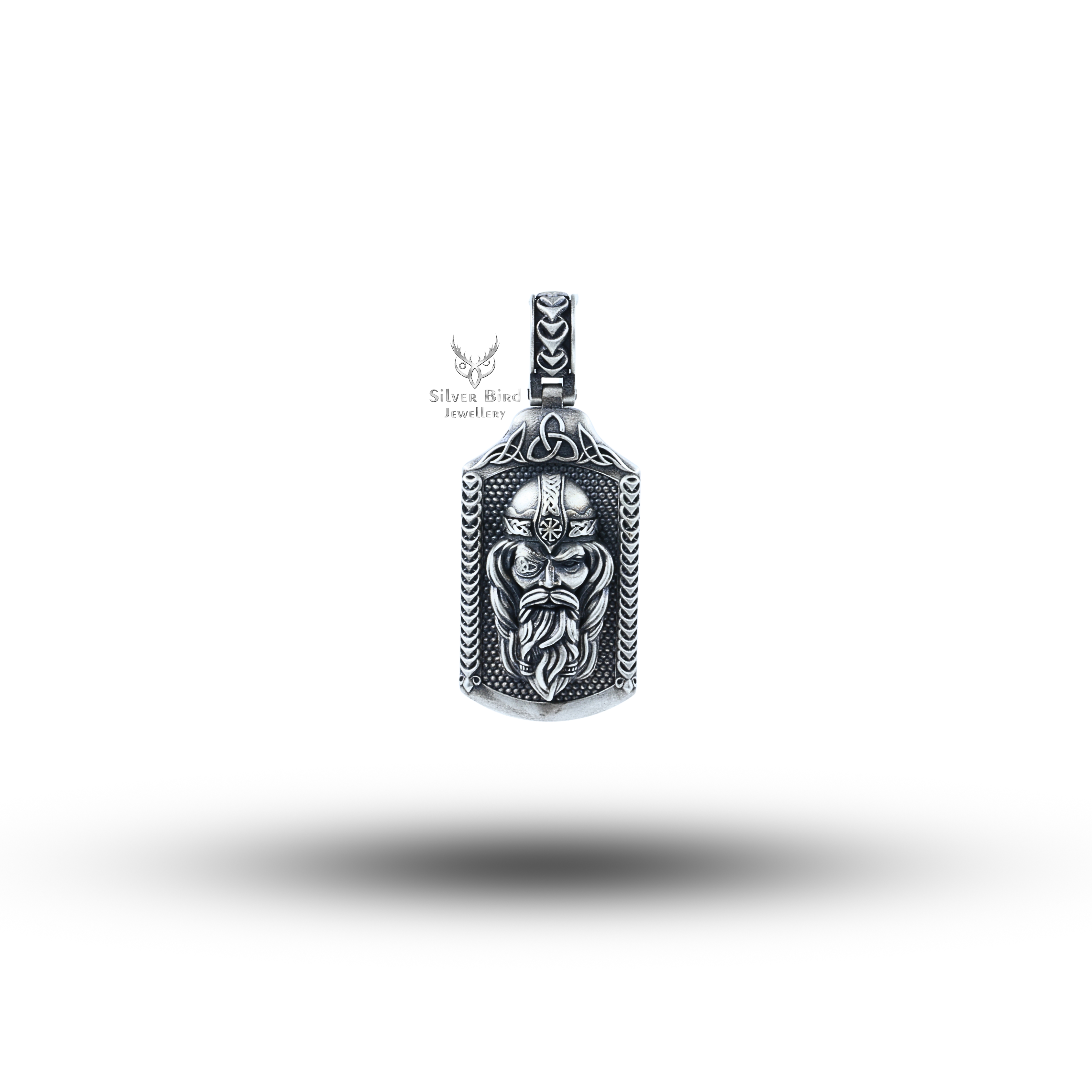 Odin God Of Wisdom 925 Sterling Silver Pendant