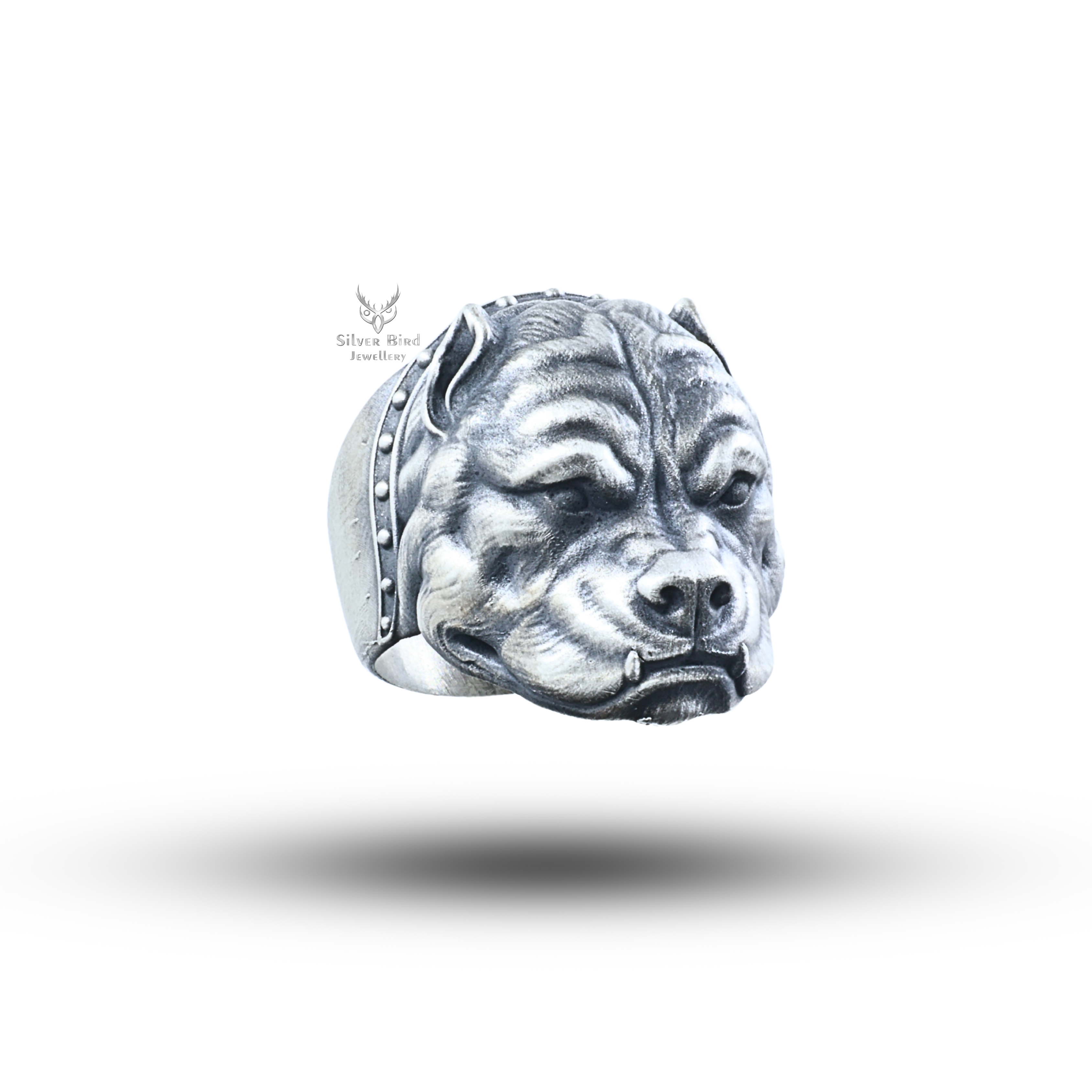 Pitbull 925 Starling Silver Ring