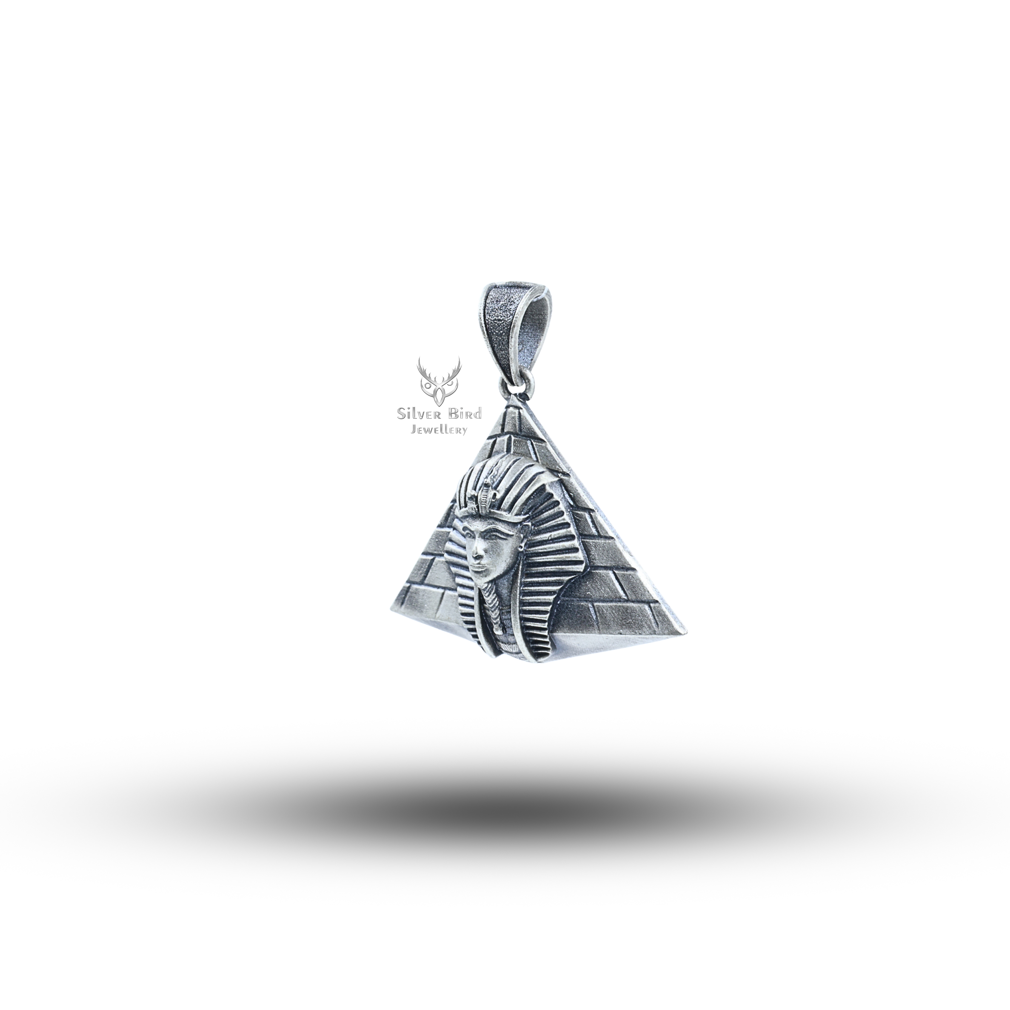 Pharaoh Pyeamid 925 Sterling Silver Pendant