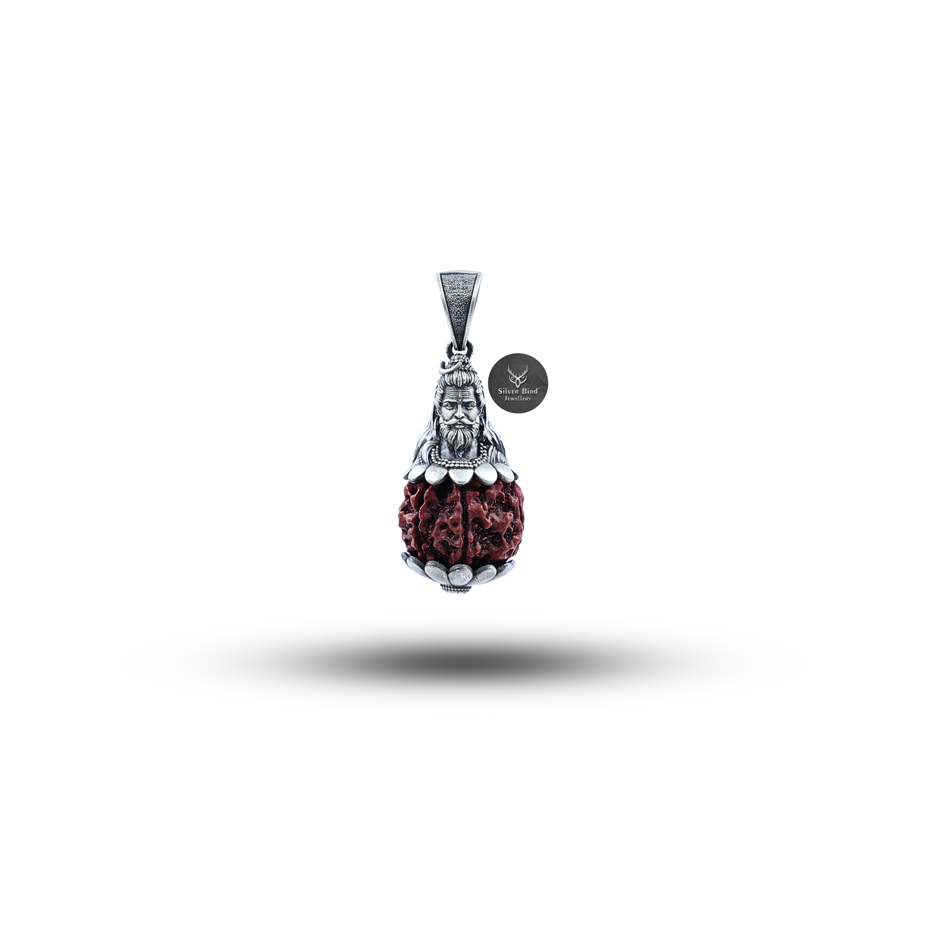 Mahadev Rudraksha 925 Sterling Silver Pendant