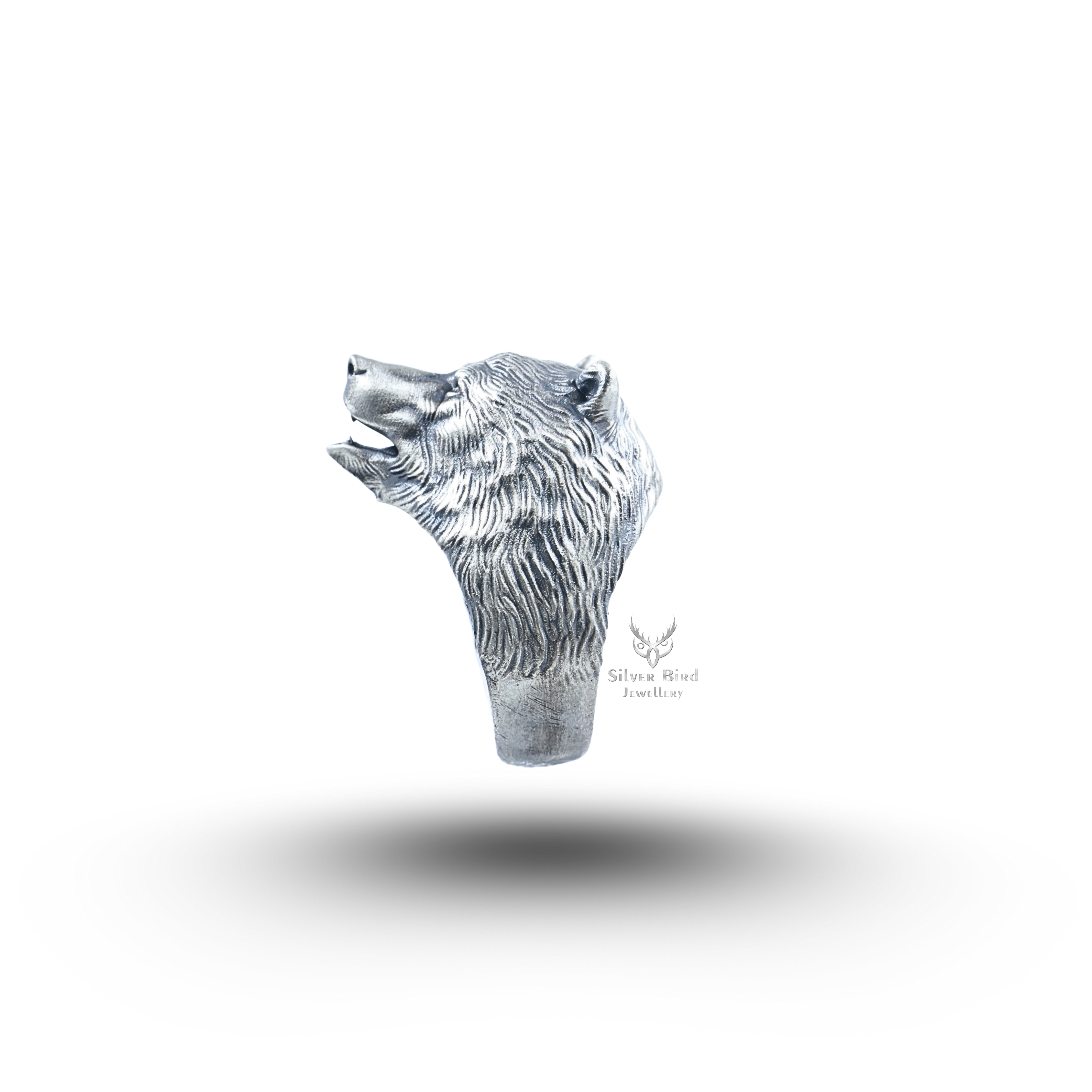 Bear Animal 925 Sterling Silver Ring