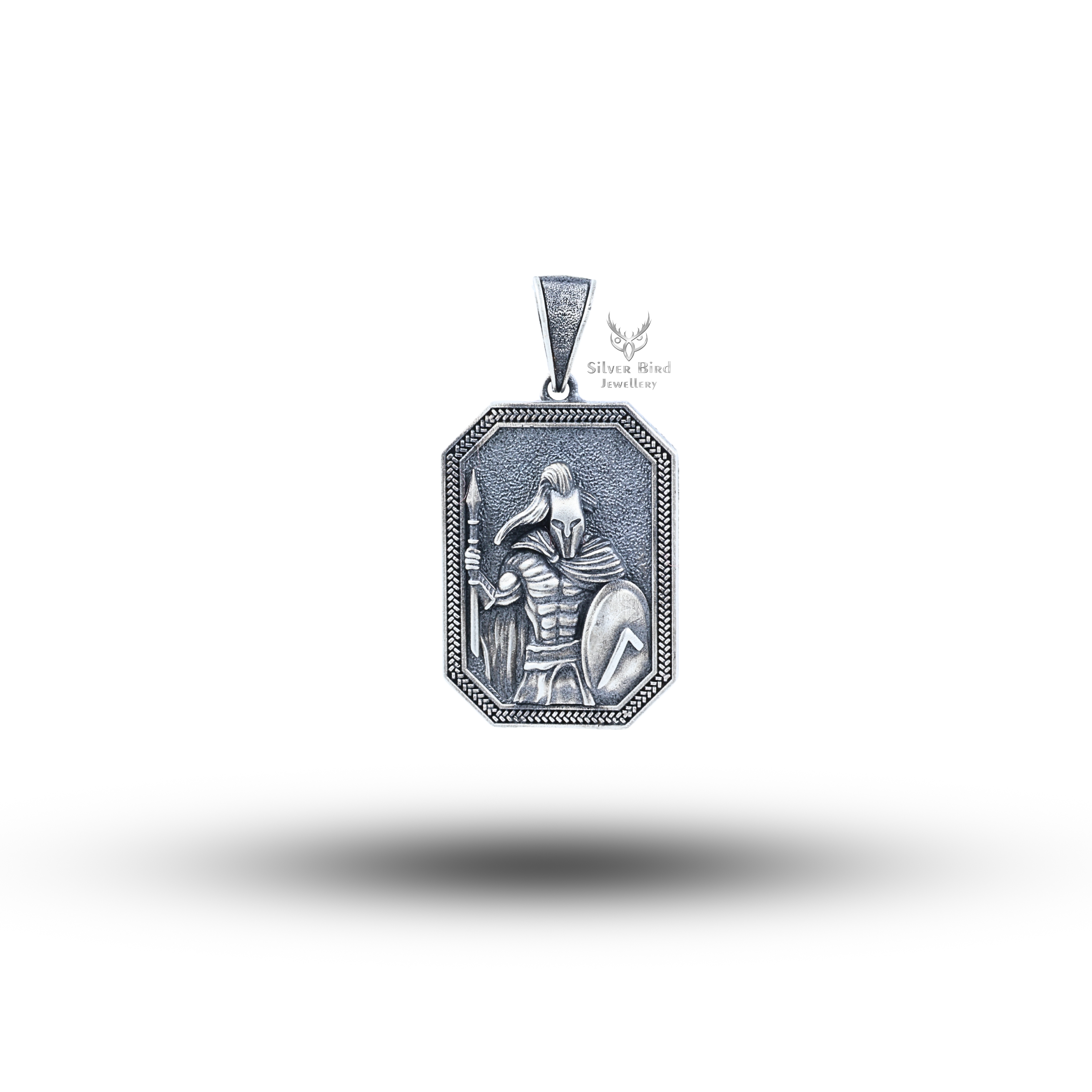 Spartan Warrior 925 Sterling Silver Pendant