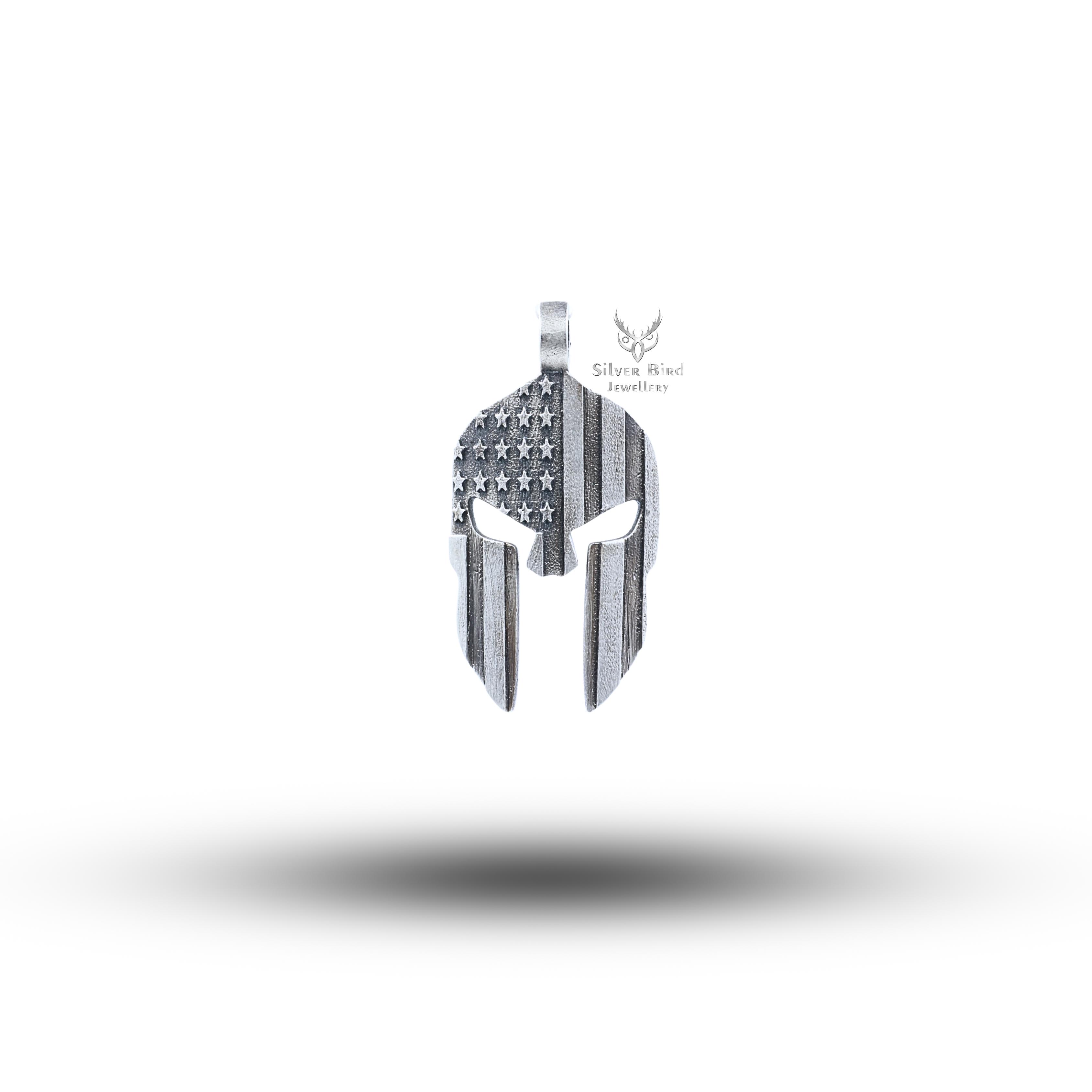 Spartan Flag 925 Sterling Silver pendant