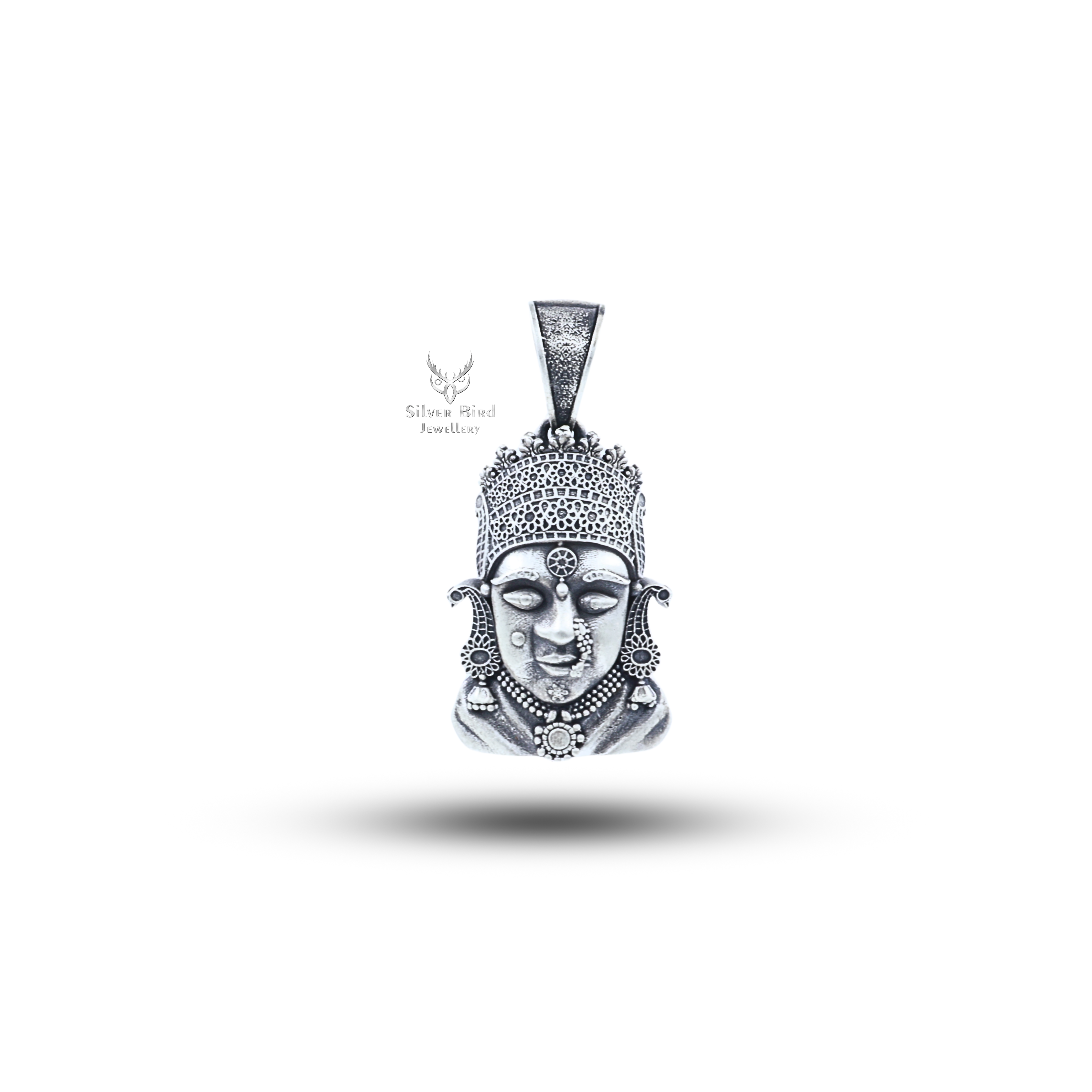 Tulja Bhavani Mataji 925 Sterling Silver Pendant