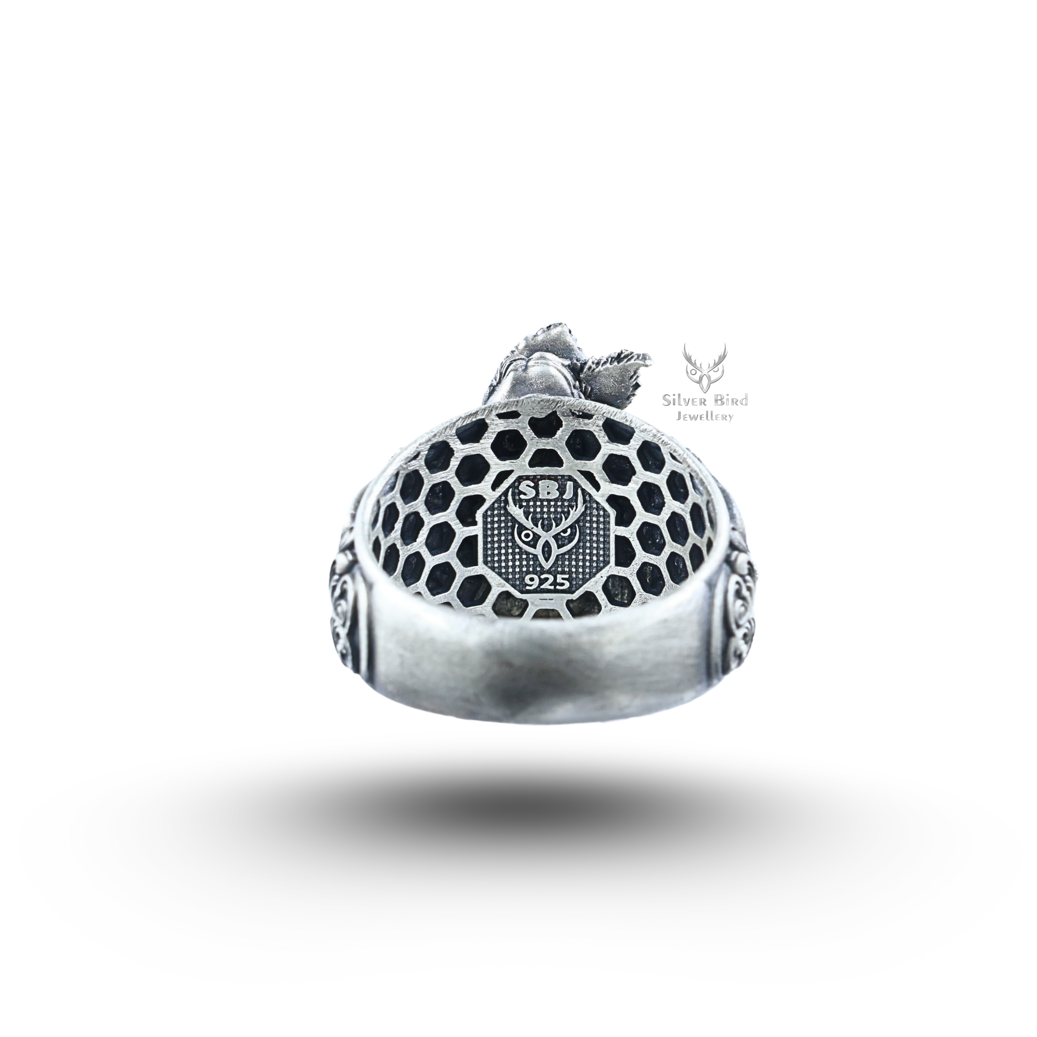 Supreme Deity God Krishna Vishnu avatar 925 Sterling Silver Ring