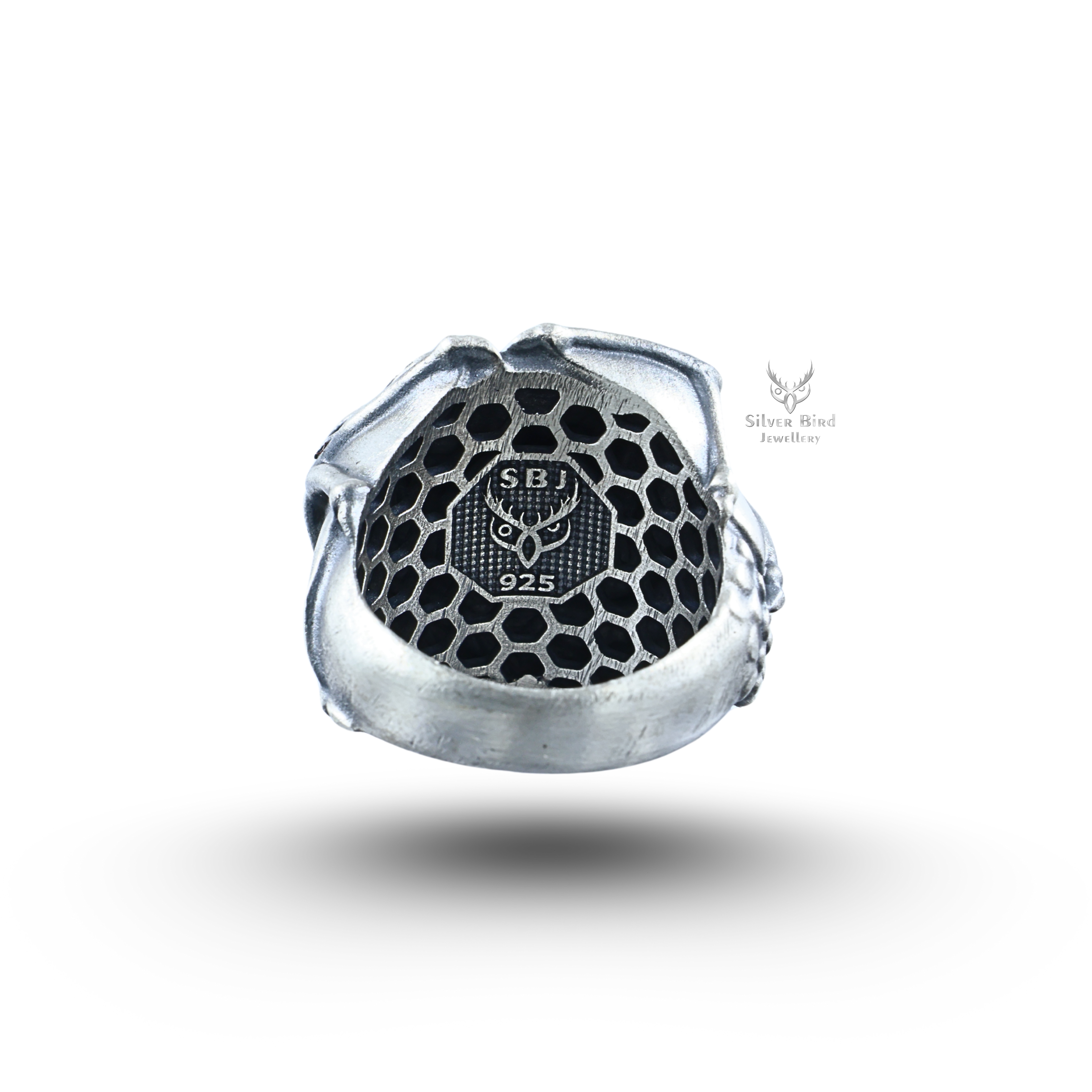 Saint George Slaying Dragon 925 Sterling Silver Ring