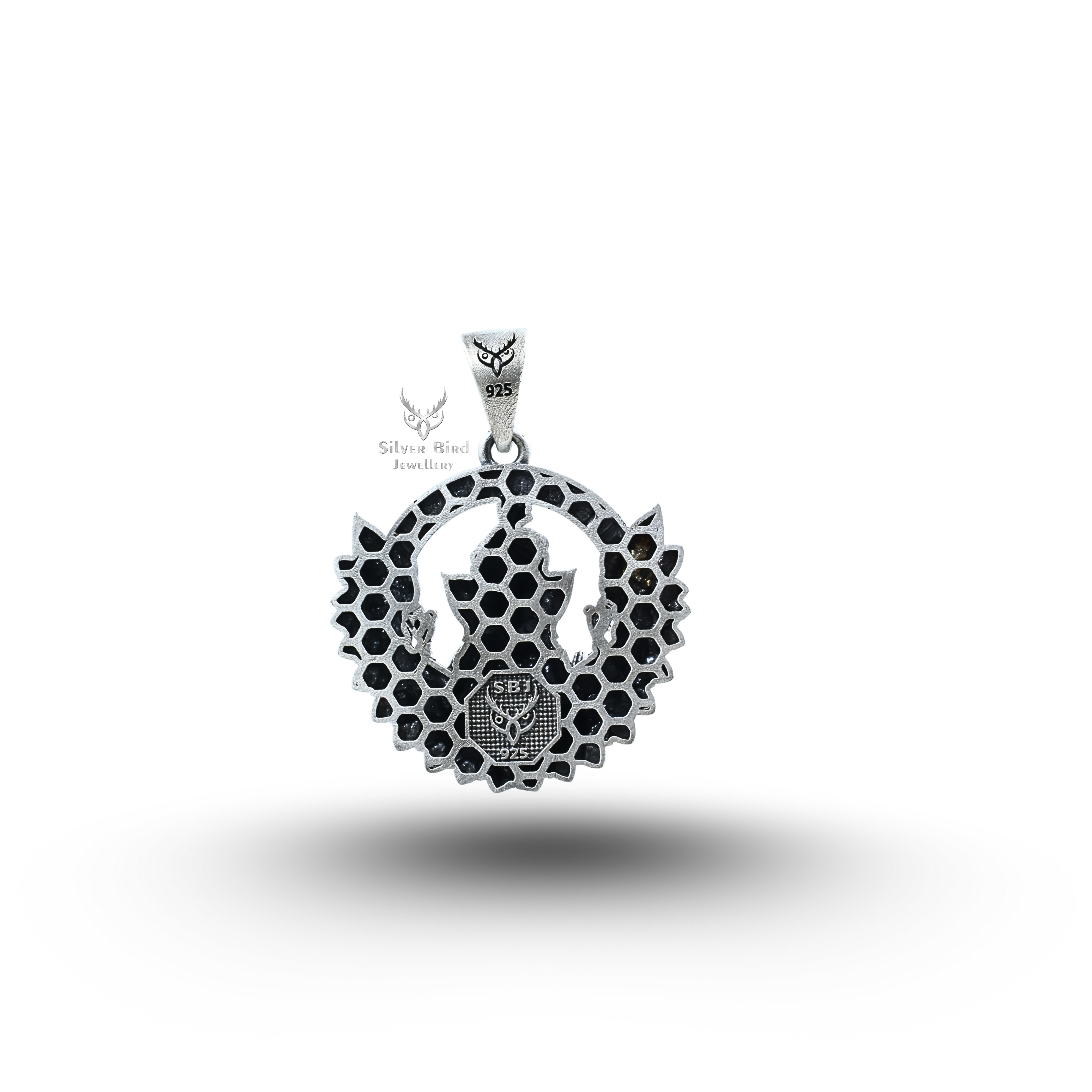 Ganesha Atharva Wings 925 Sterling Silver Pendant