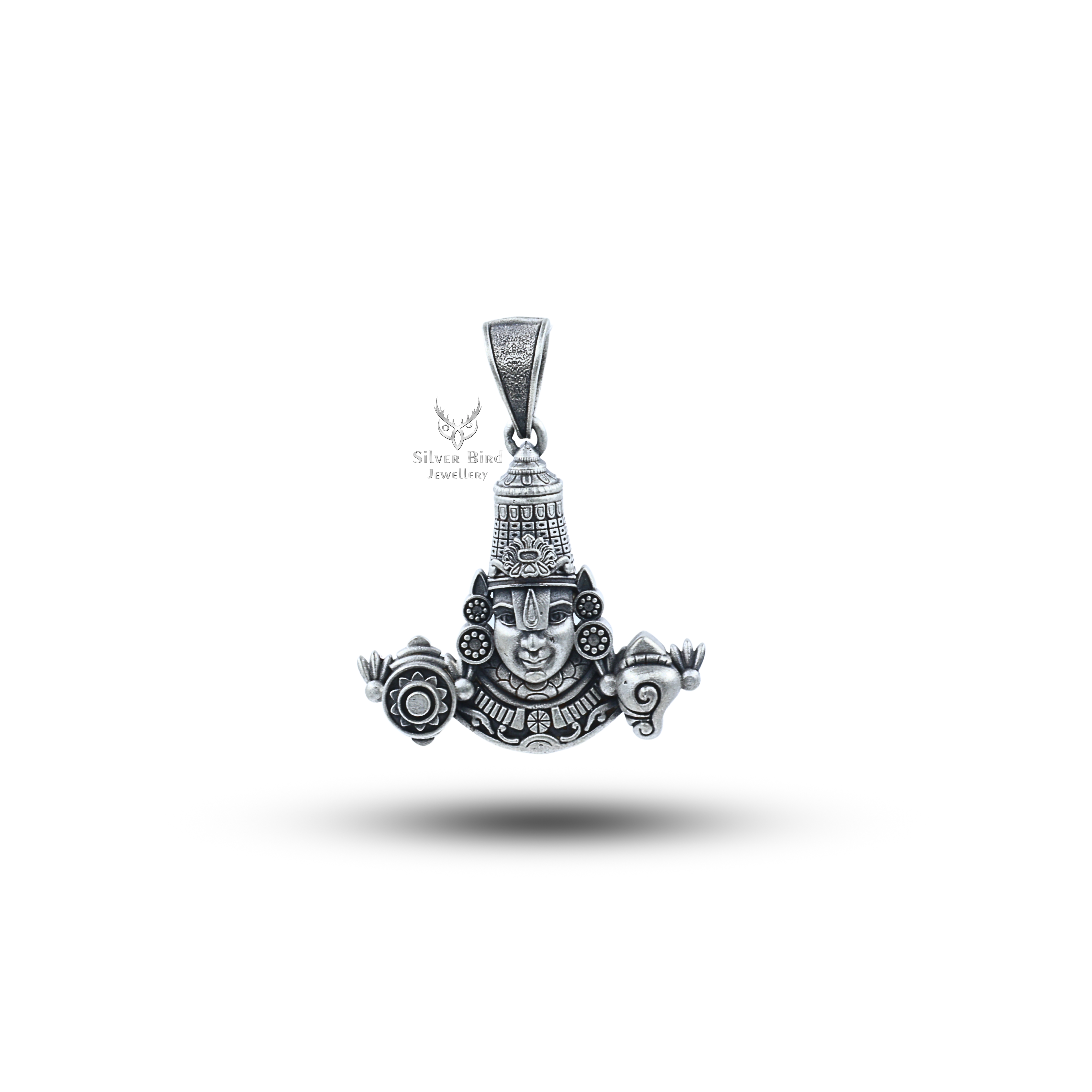 Tirupati Balaji Face 925 Sterling Silver Pendant
