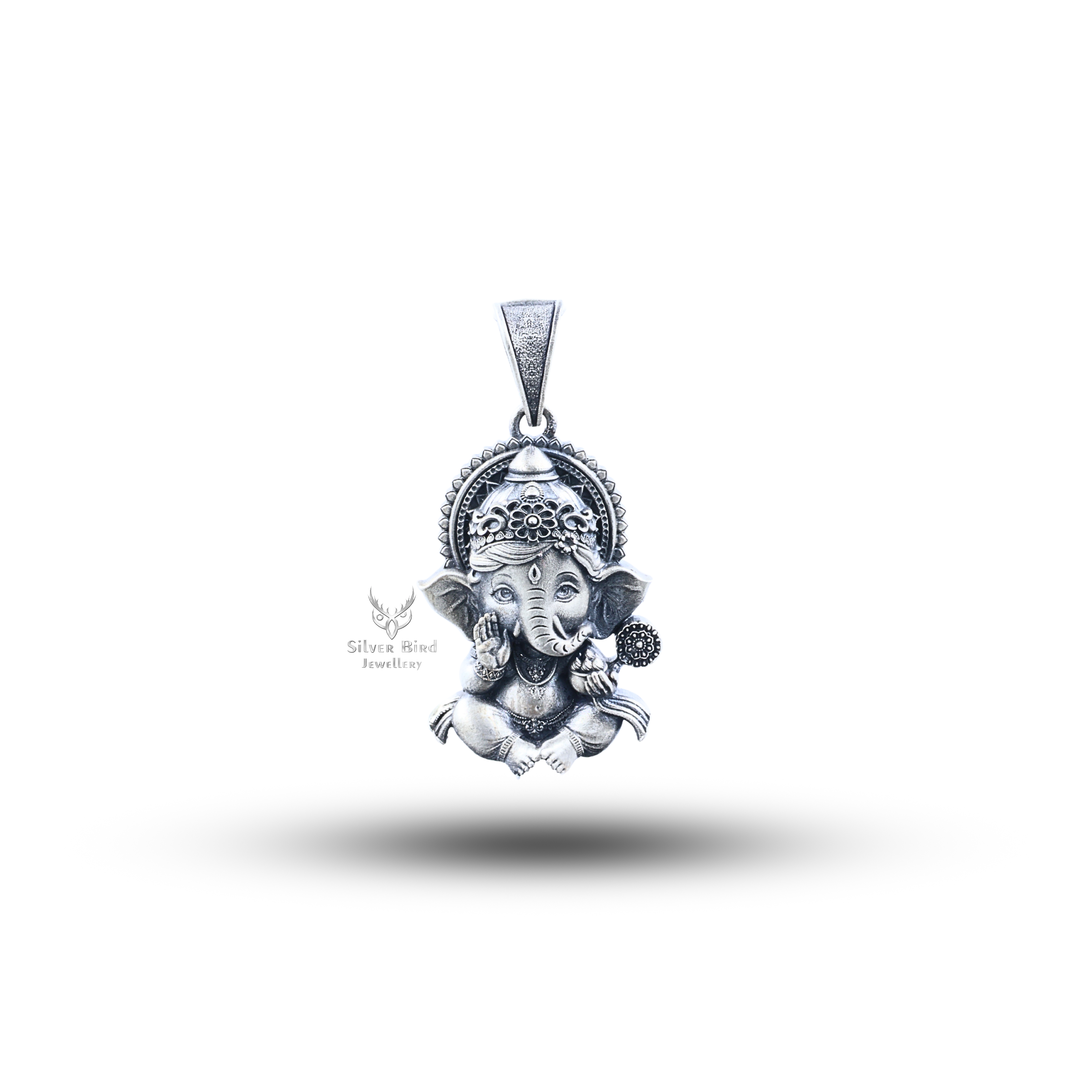 Ganesha 925 Sterling Silver Pendant