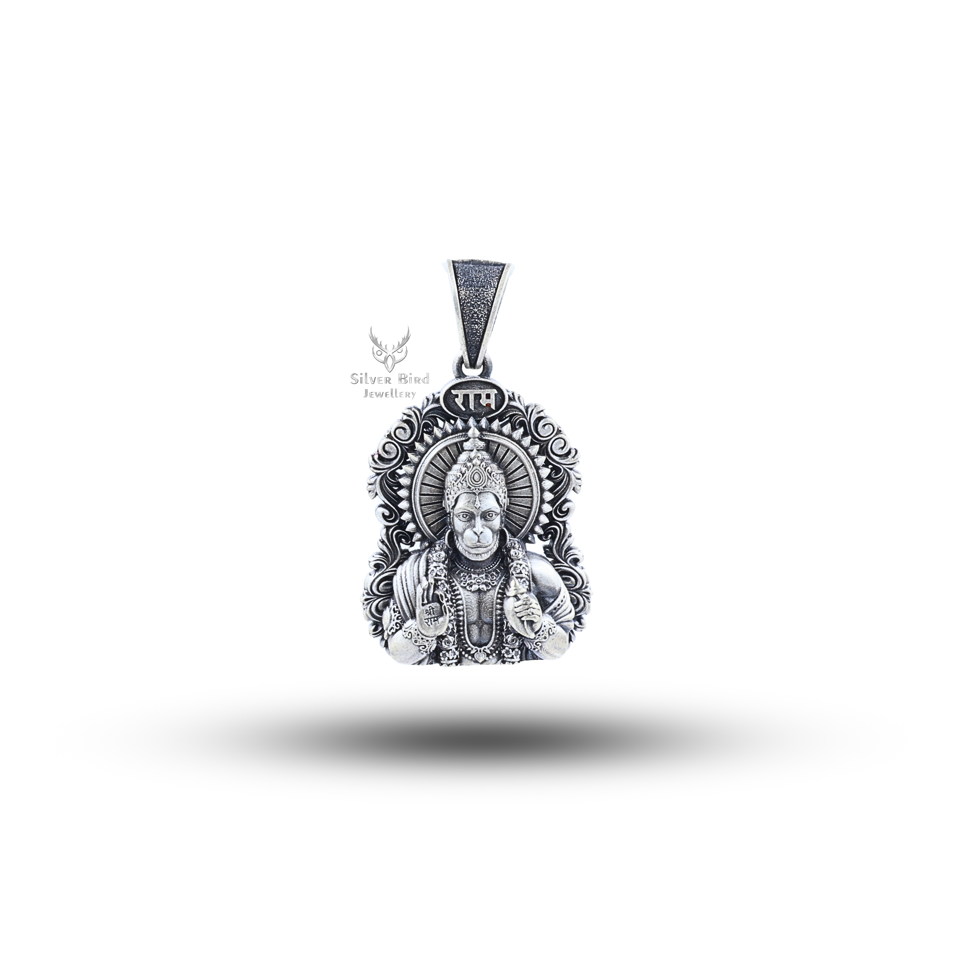 Evil Protector Blessing Hanuman 925 Sterling Silver Pendant