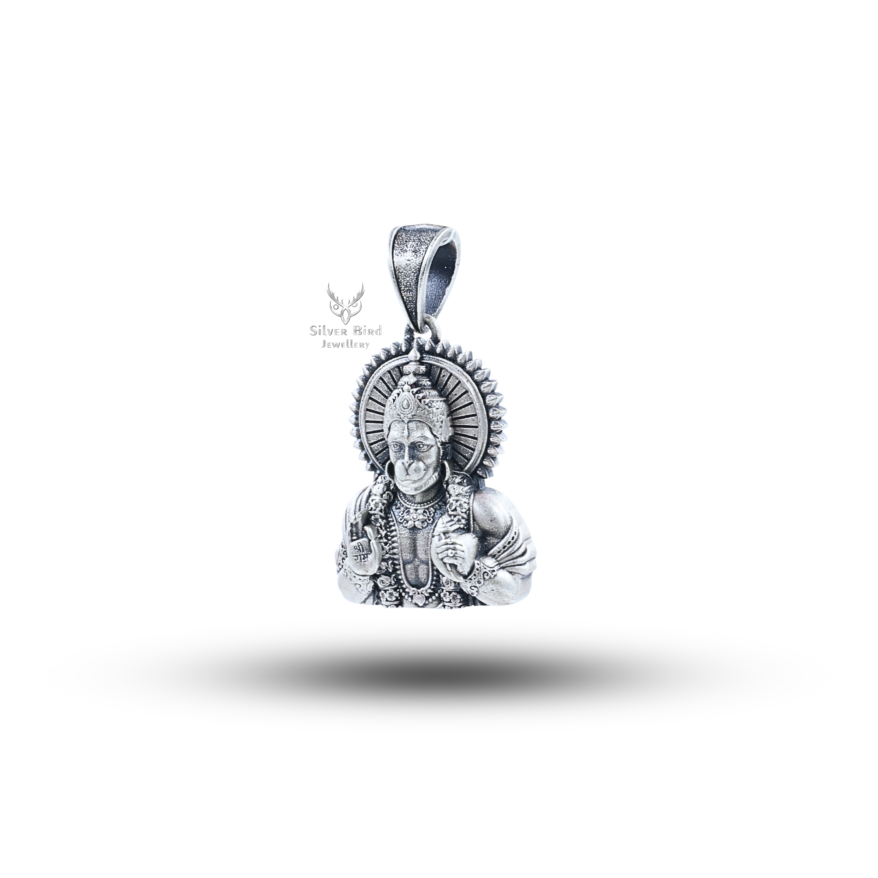 Blessing Hanuman 925 Sterling Silver Pendant