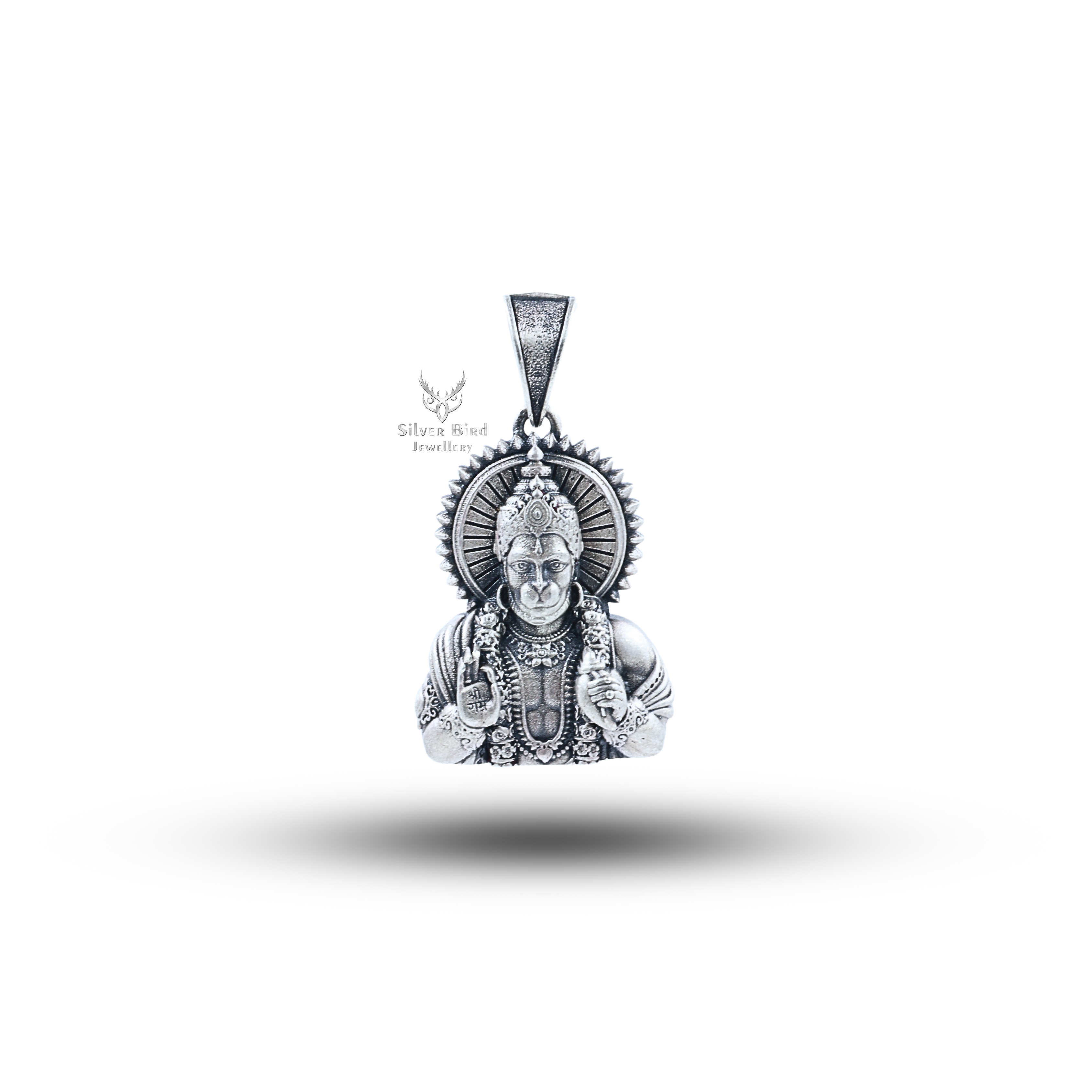 Blessing Hanuman 925 Sterling Silver Pendant