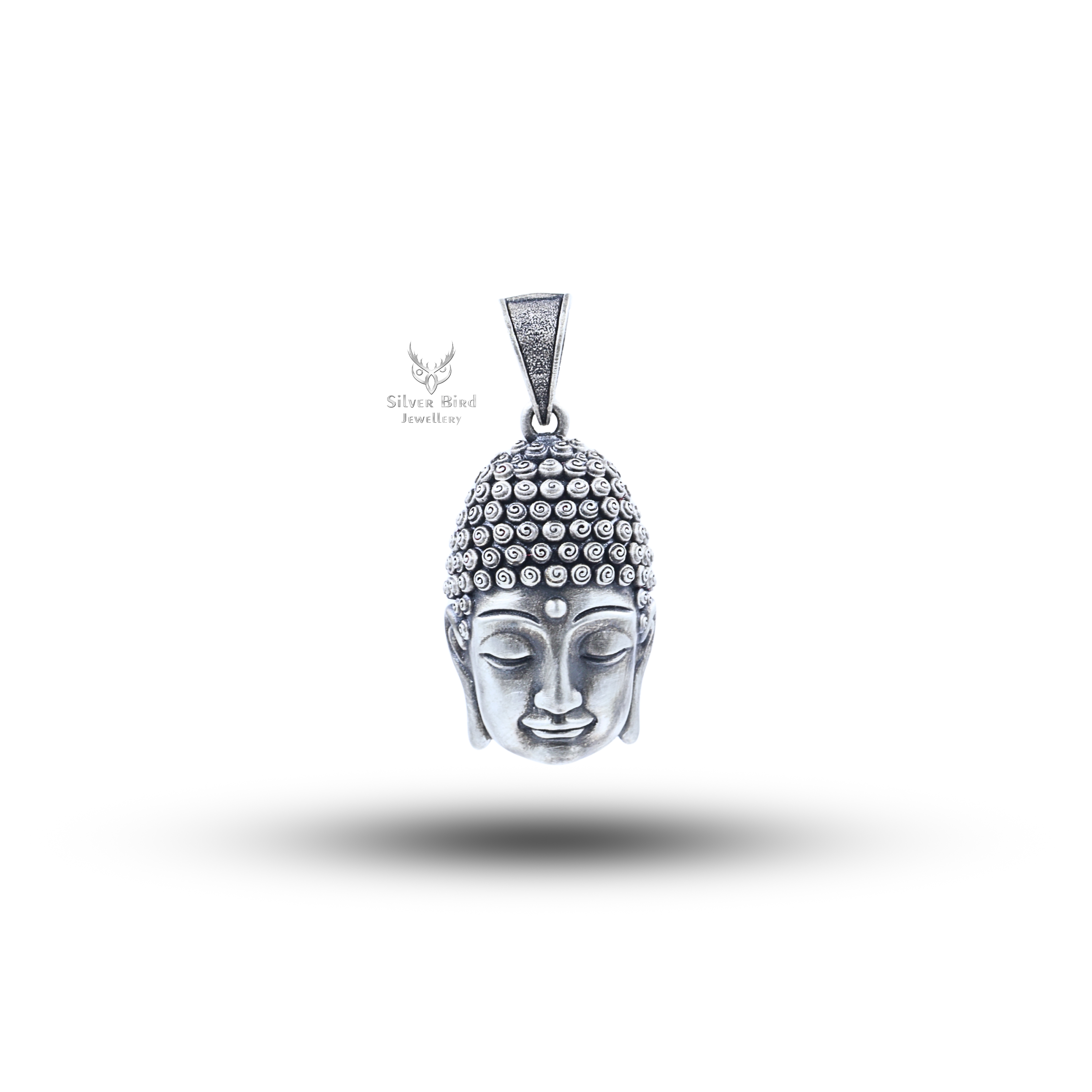 Buddha God Head 925 Sterling Silver Pendent