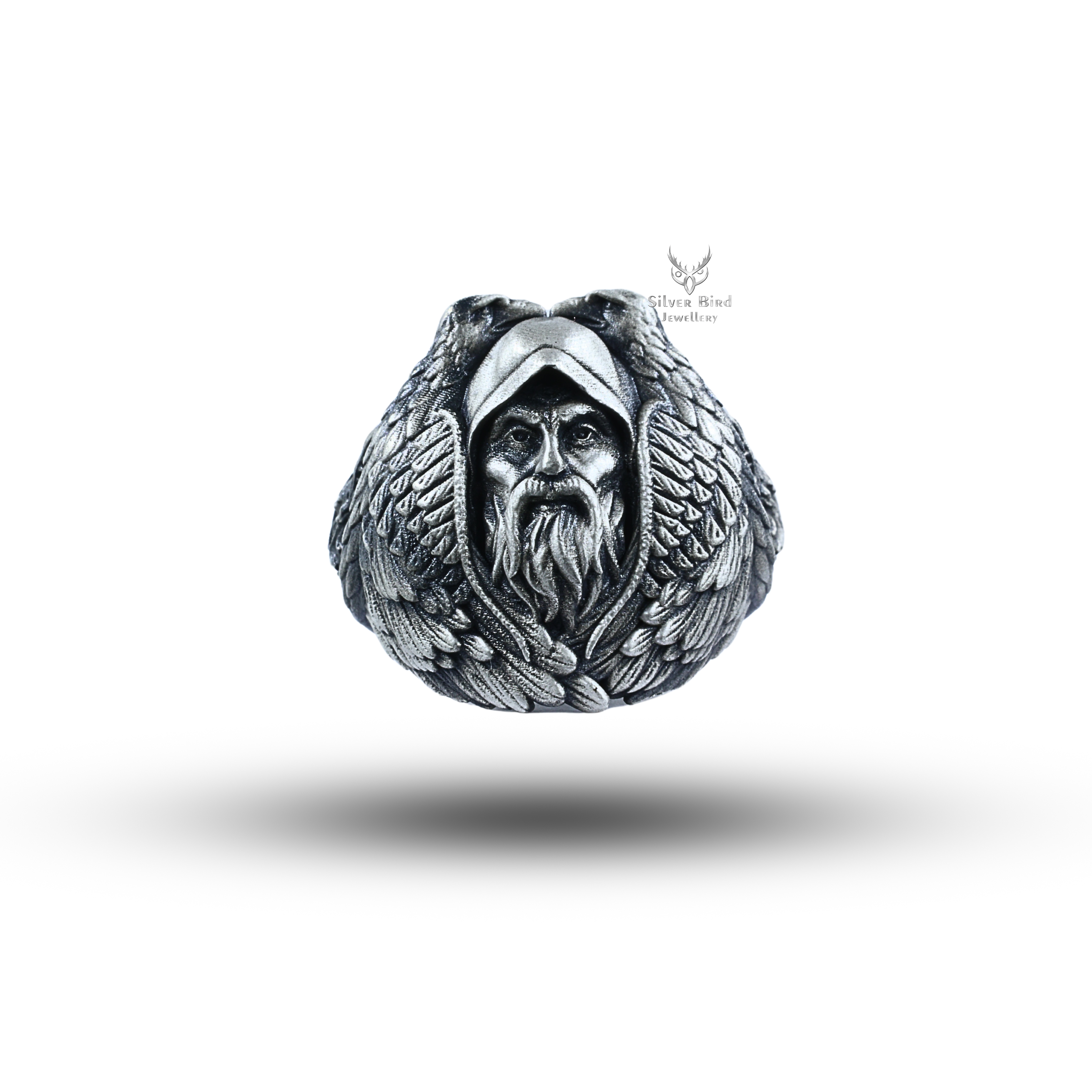 Odin Raven 925 Sterling Silver Ring