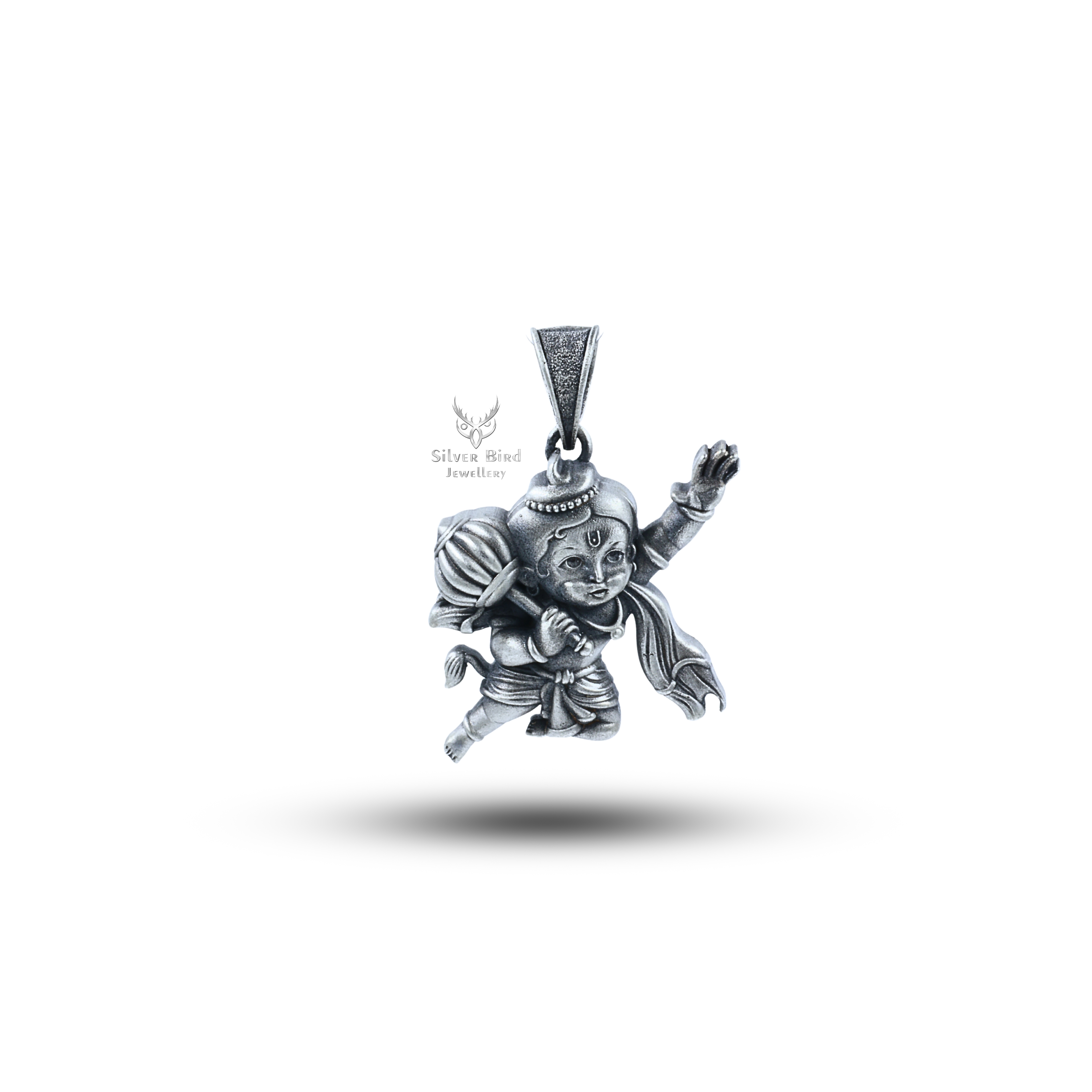 Flying Hanuman 925 Sterling Silver Pendant