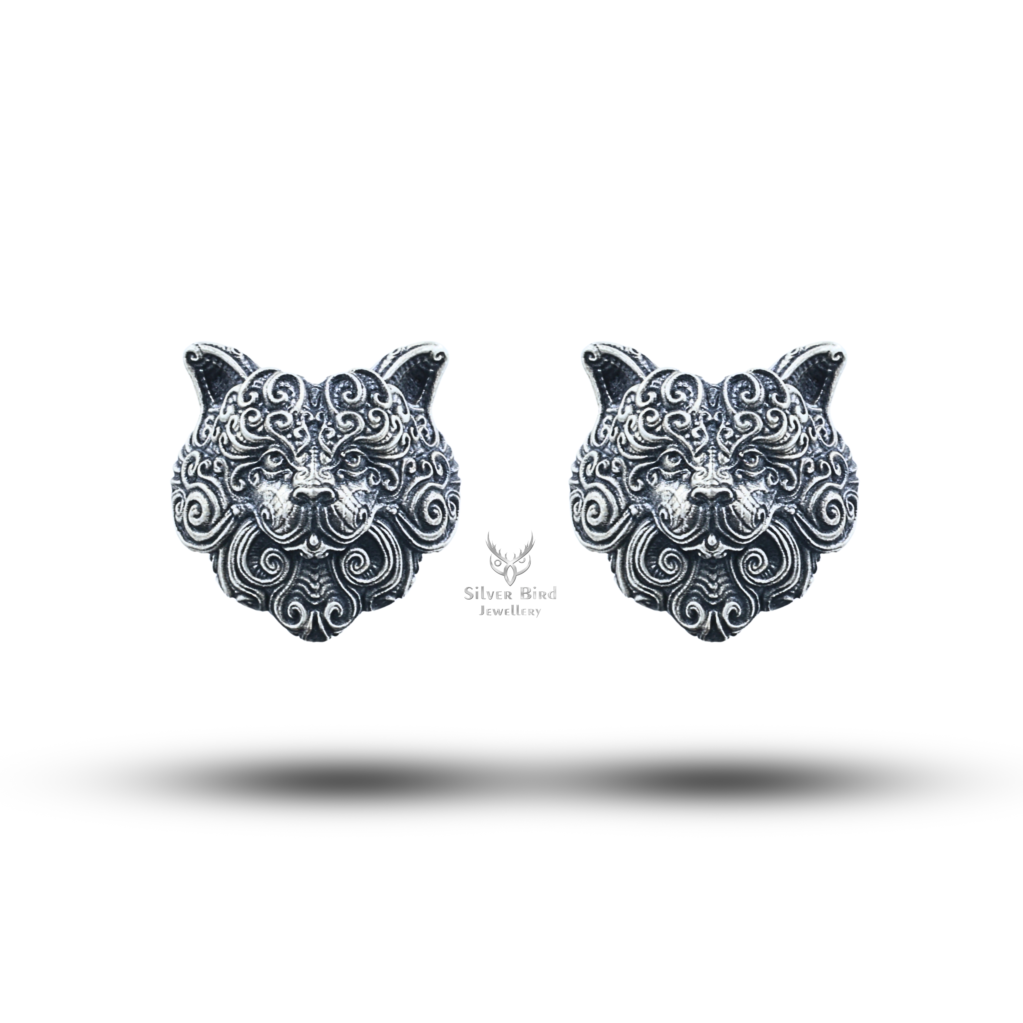 Cat 925 Sterling Silver Cufflinks