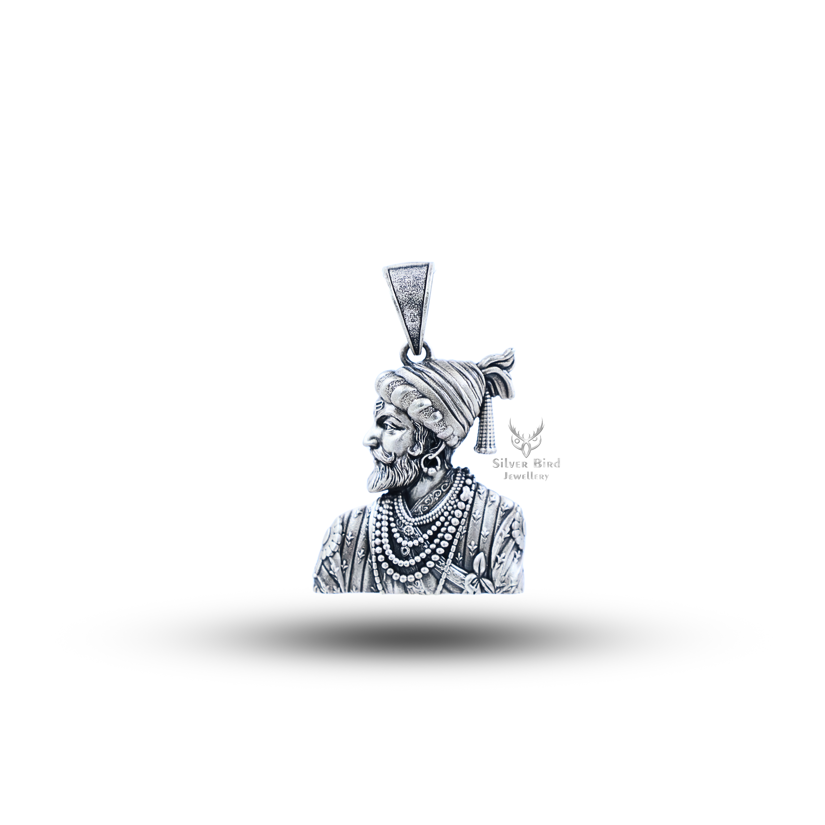 Chhatrapati Raje Shivaji Maharaj 925 Sterling Silver Pendant