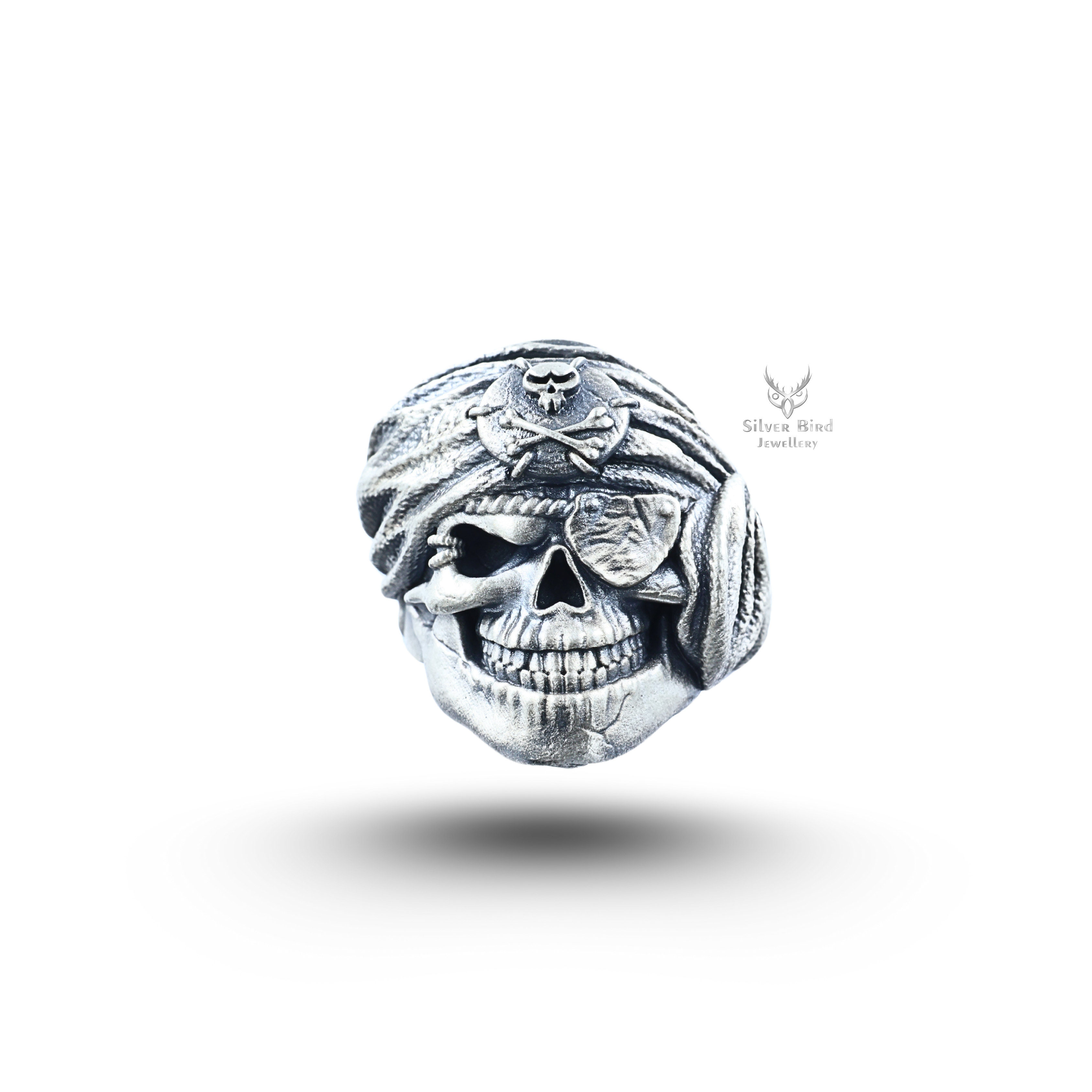 Pirate Skull 925 Sterling Silver Ring