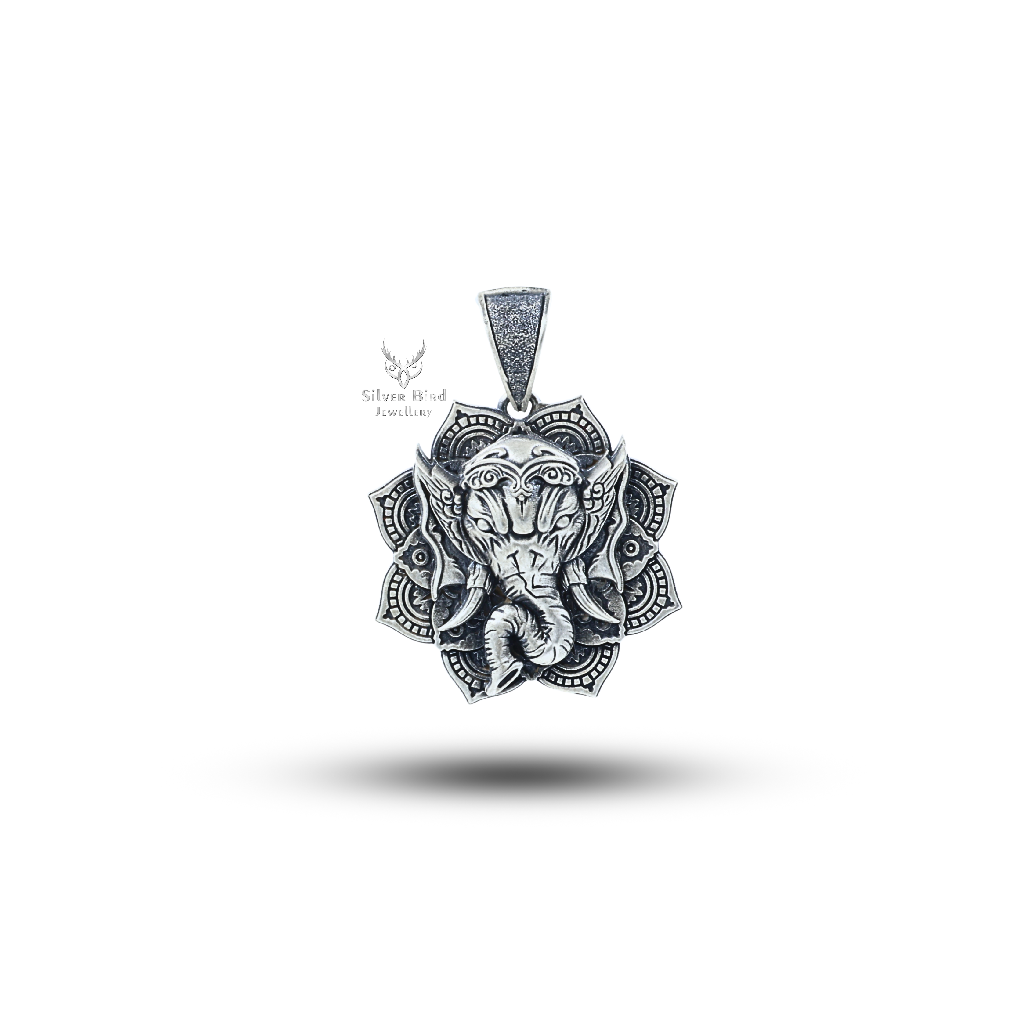 Angry Ganesh 925 Sterling Silver pendent