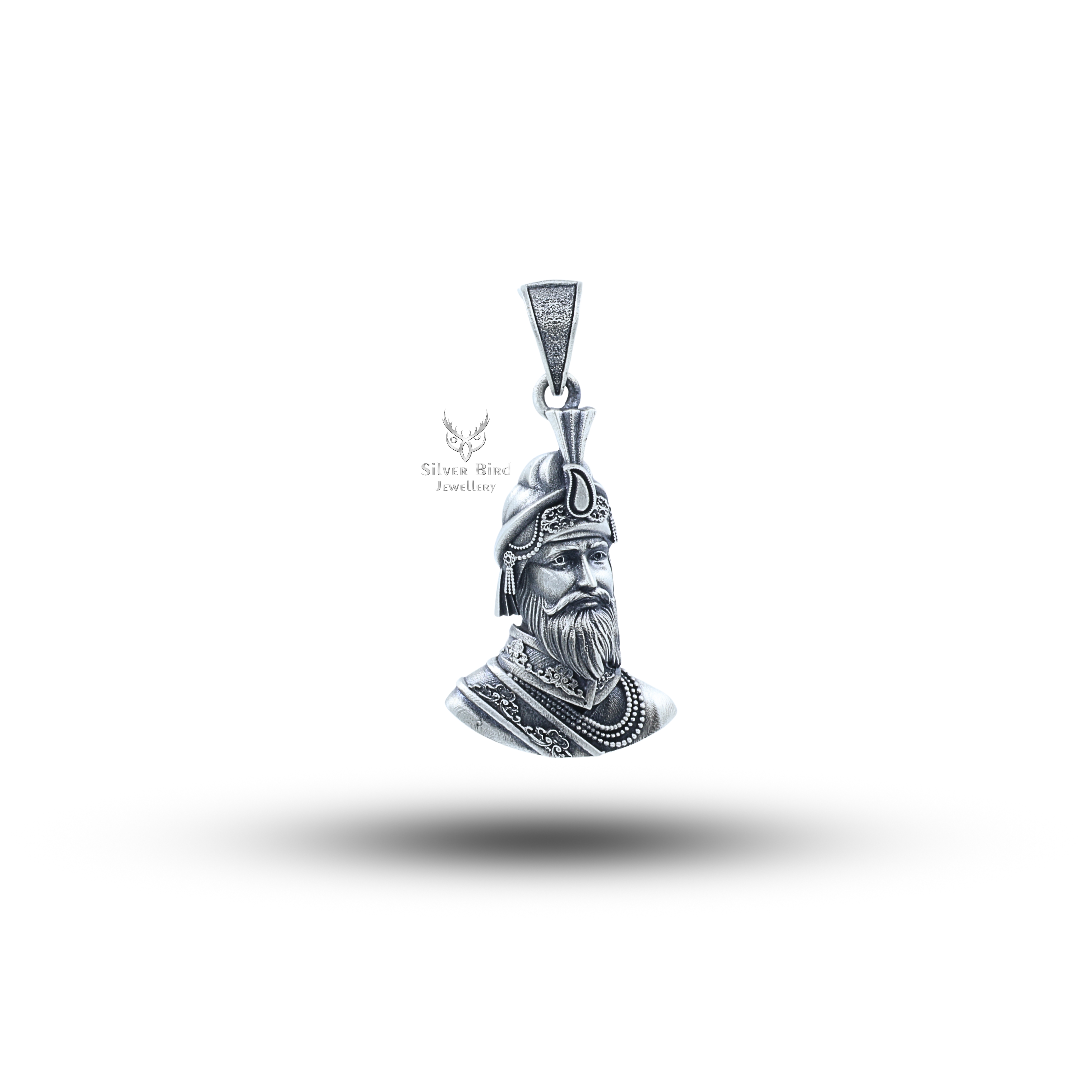 Guru Gobind Singh Warrior Sikh Leader 925 Sterling Silver Pendant