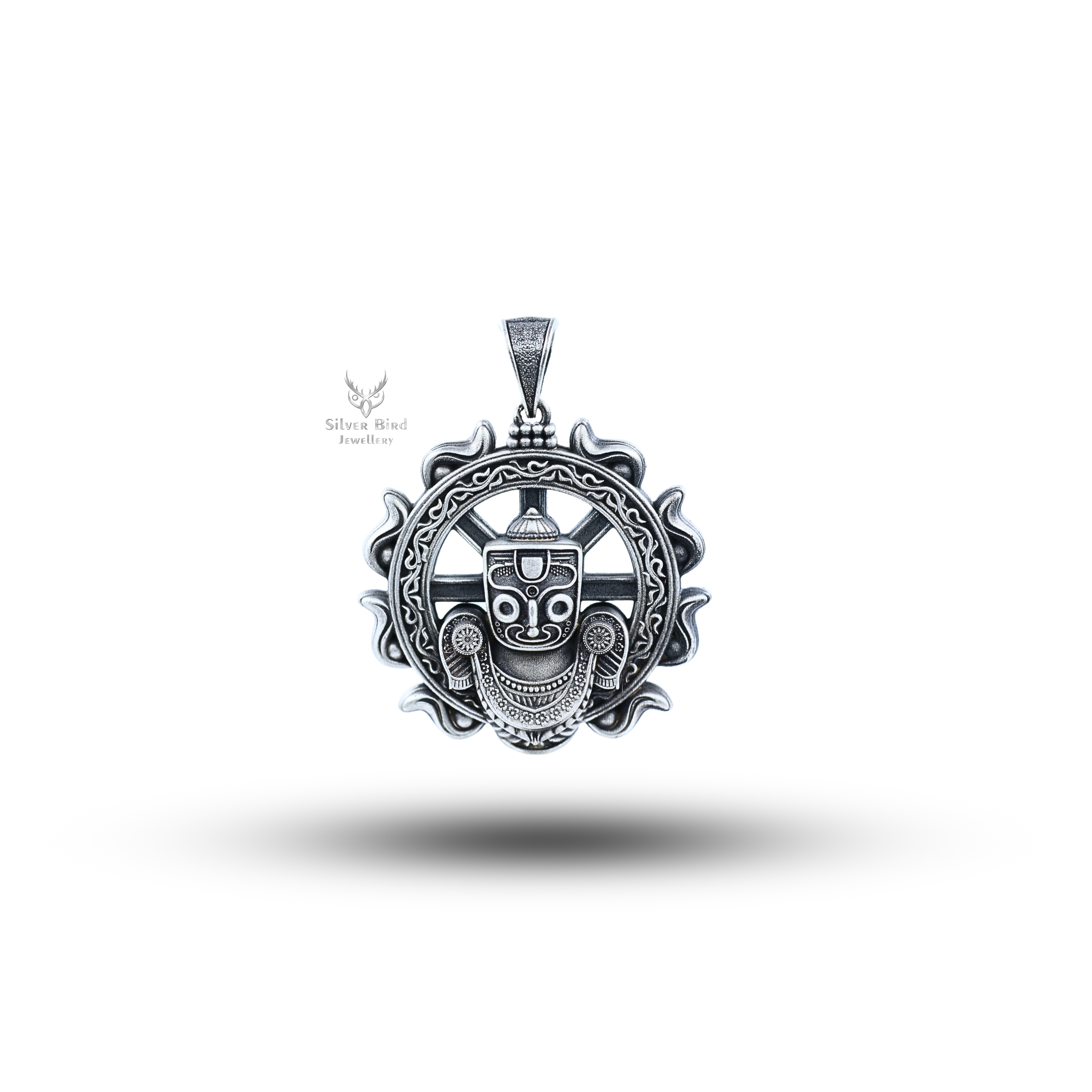 Jagannatha Chakra 925 Sterling Silver Pendant