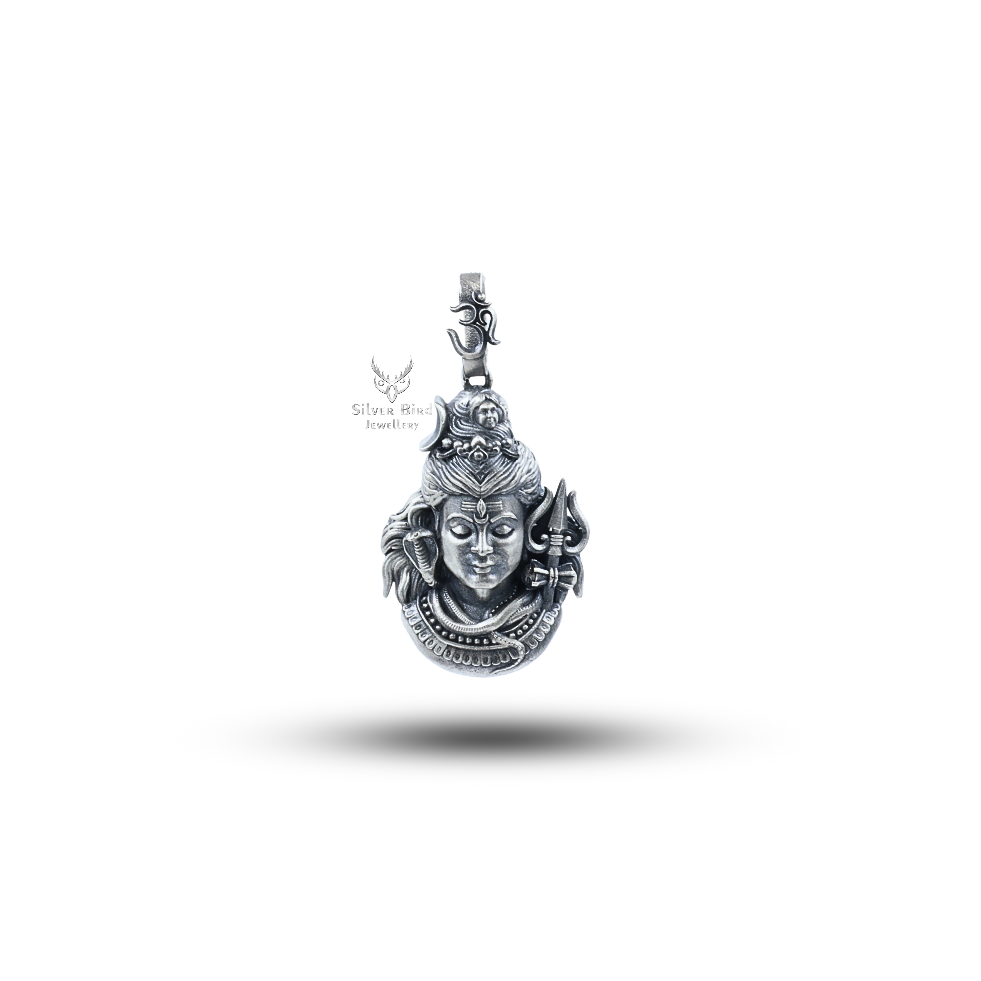 Lord Shiva Pendant 925 Sterling Silver Amulet Pendant
